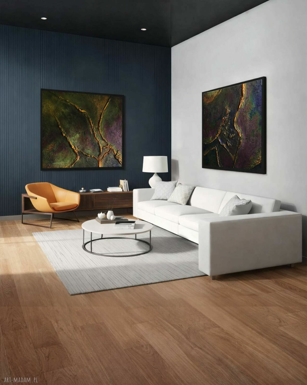 Wielki obraz na dużą ścianę 120x240 cm - komplet 2 obrazów
