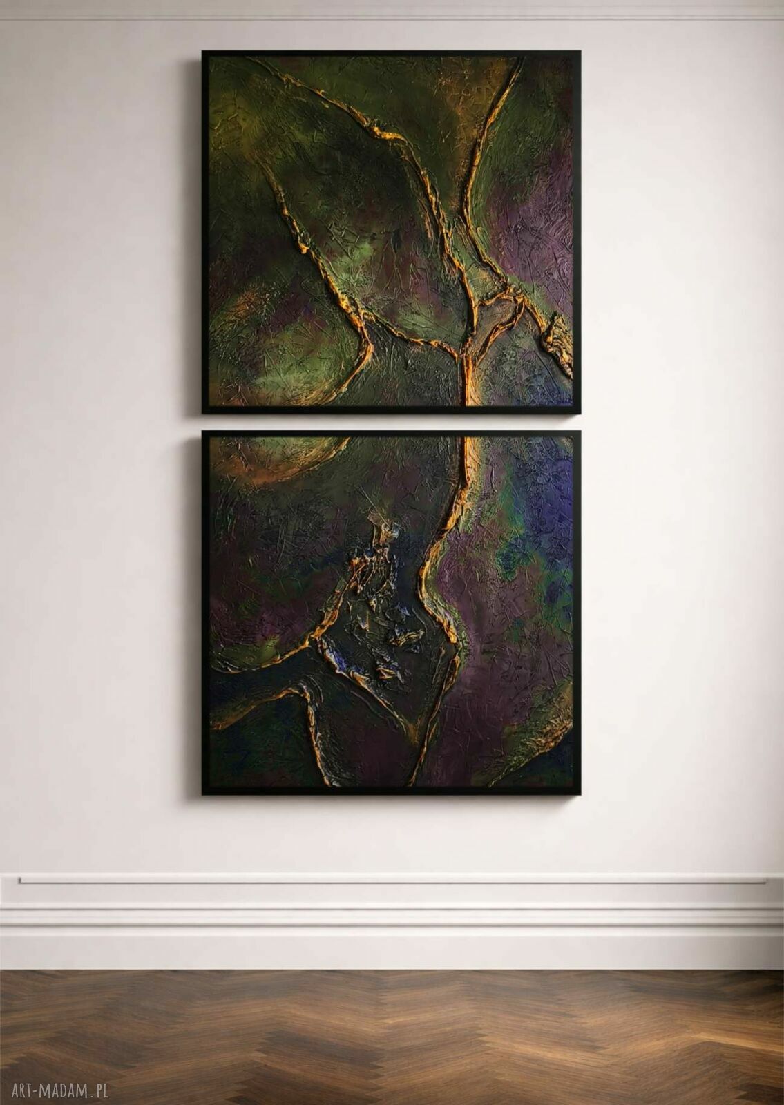 Wielki obraz na dużą ścianę 120x240 cm - komplet 2 obrazów