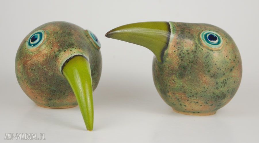 ceramika: Wielki ptak patrzy HandMade