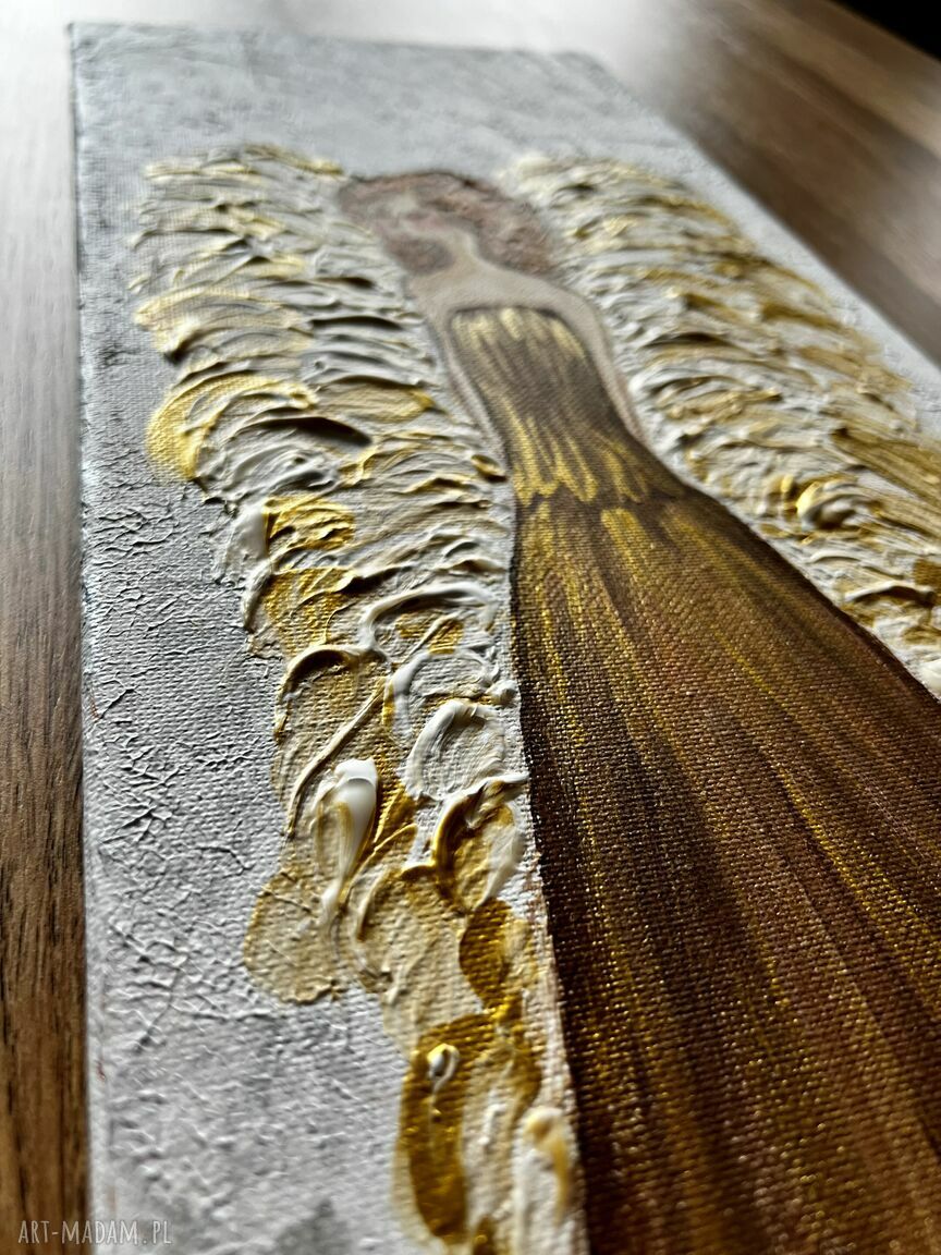 Anioł Wielkich Wrażliwości - obraz strukturalny 20x50 cm