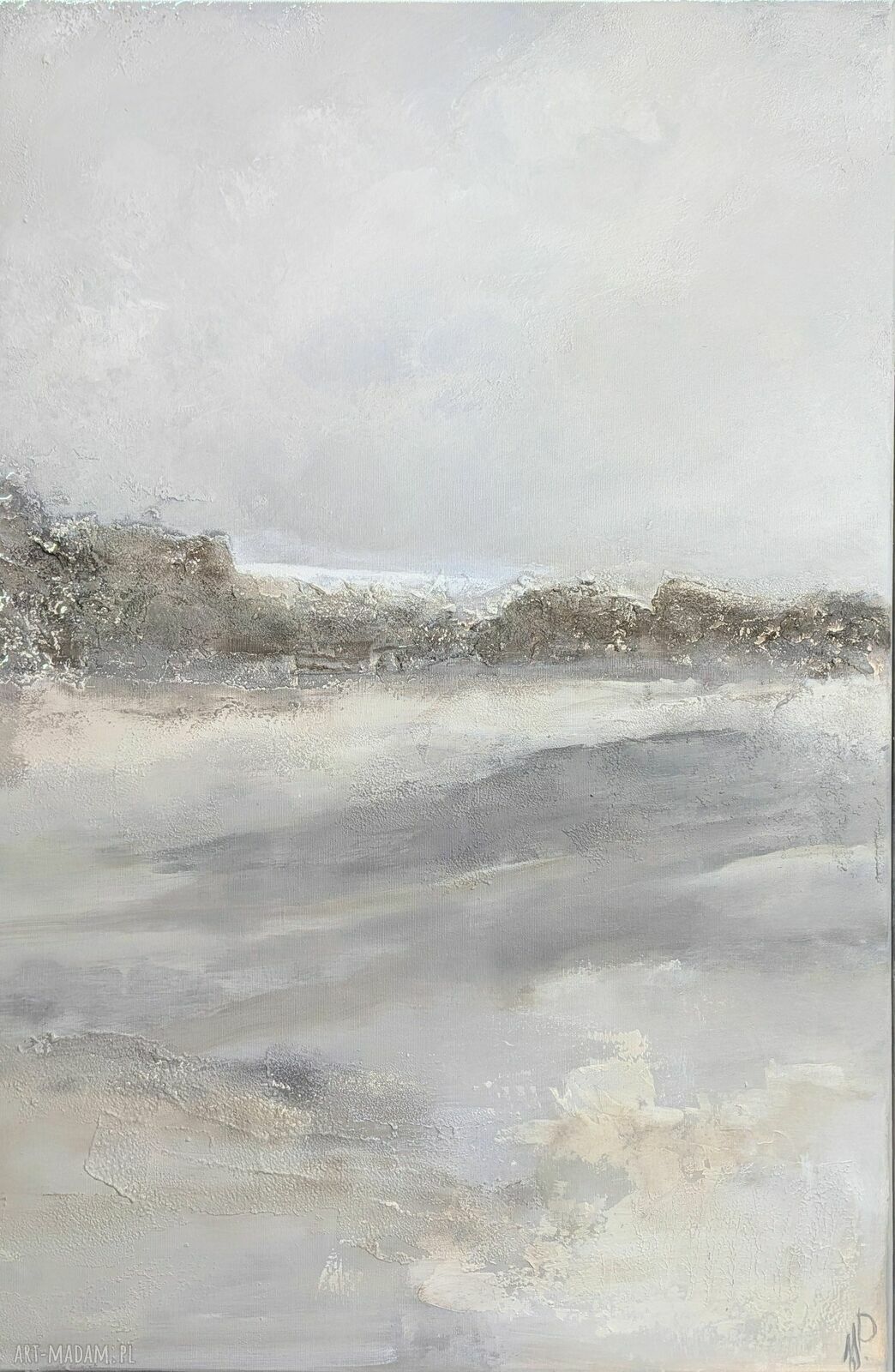Wielkoformatowy dyptyk abstrakcyjny 120x160 cm - ręcznie malowany obraz strukturalny