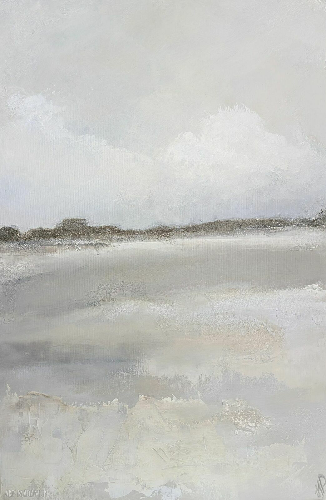 Wielkoformatowy dyptyk abstrakcyjny 120x160 cm - ręcznie malowany obraz strukturalny
