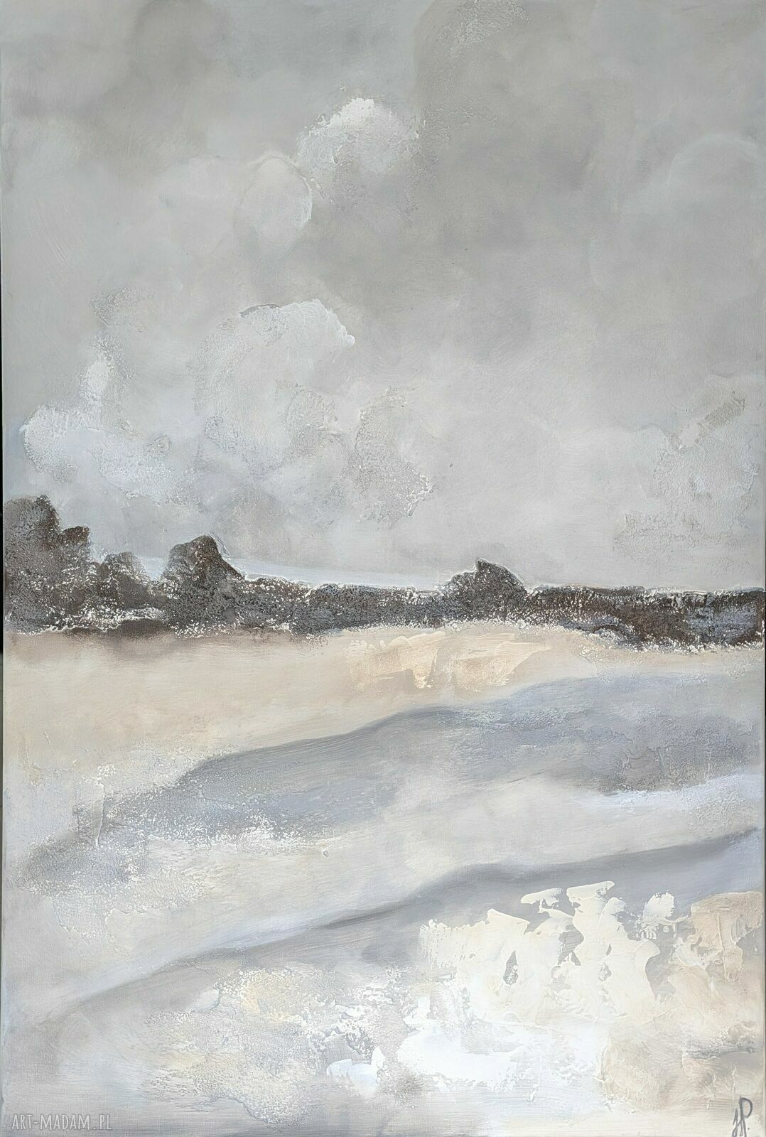 Wielkoformatowy obraz autorski strukturalny - dyptyk XXL 120x160 cm