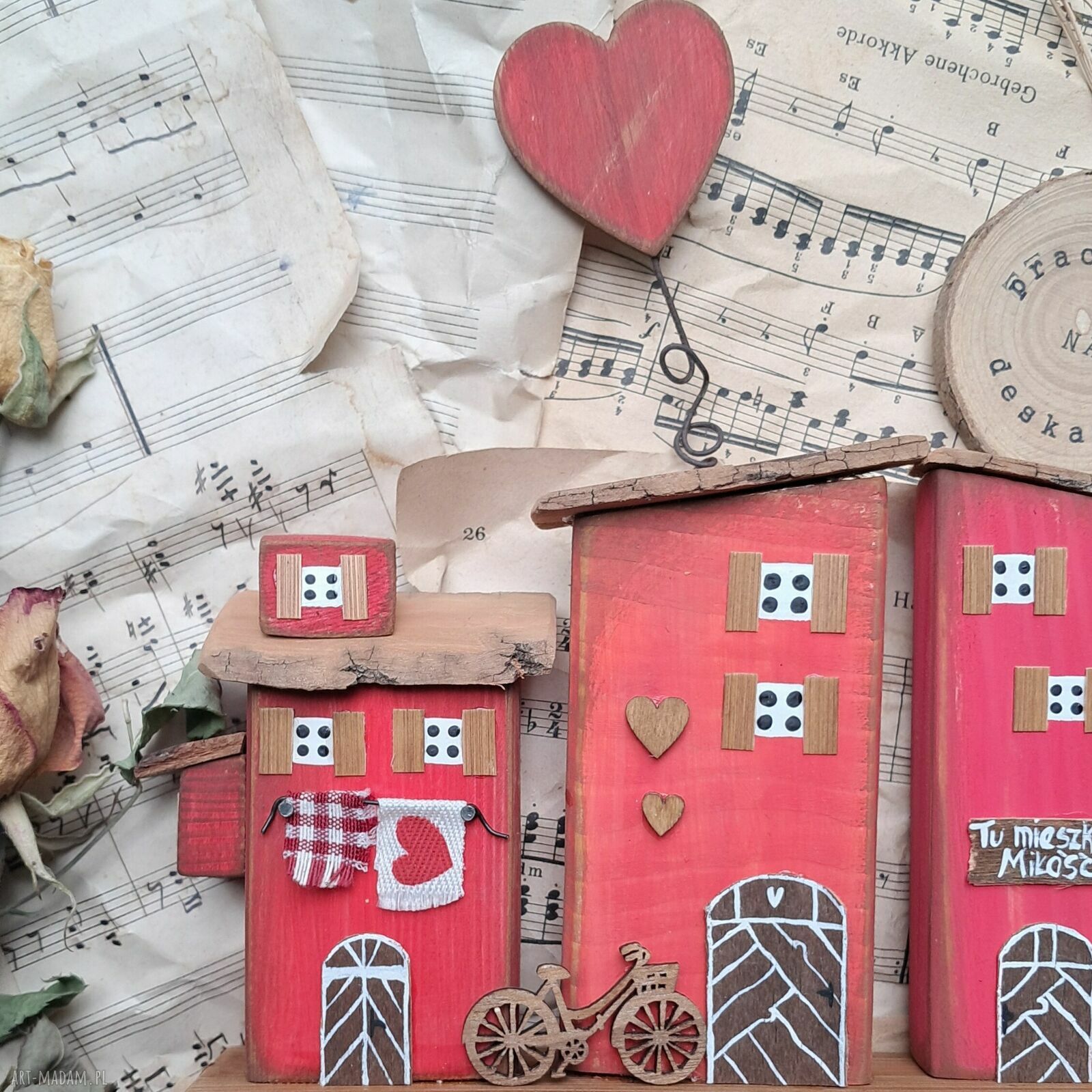 Ręcznie robiony wieszak ścienny handmade