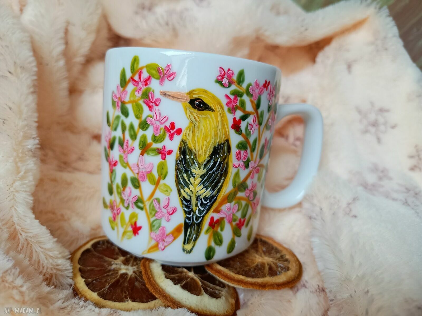 Wilga - ręcznie malowany kubek porcelanowy 270 ml