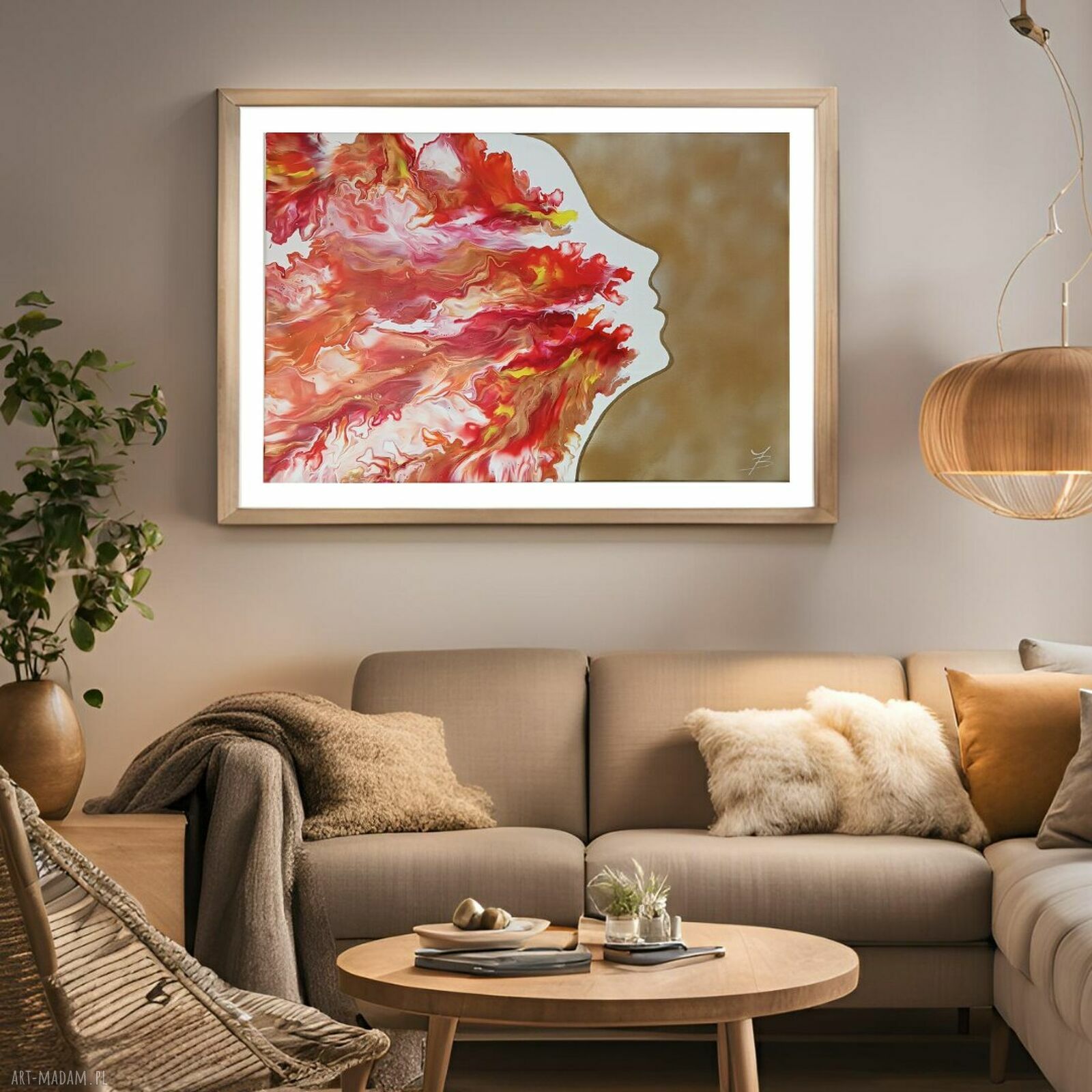 WIND OF CHANGE 60x90 - ręcznie malowany obraz abstrakcyjny