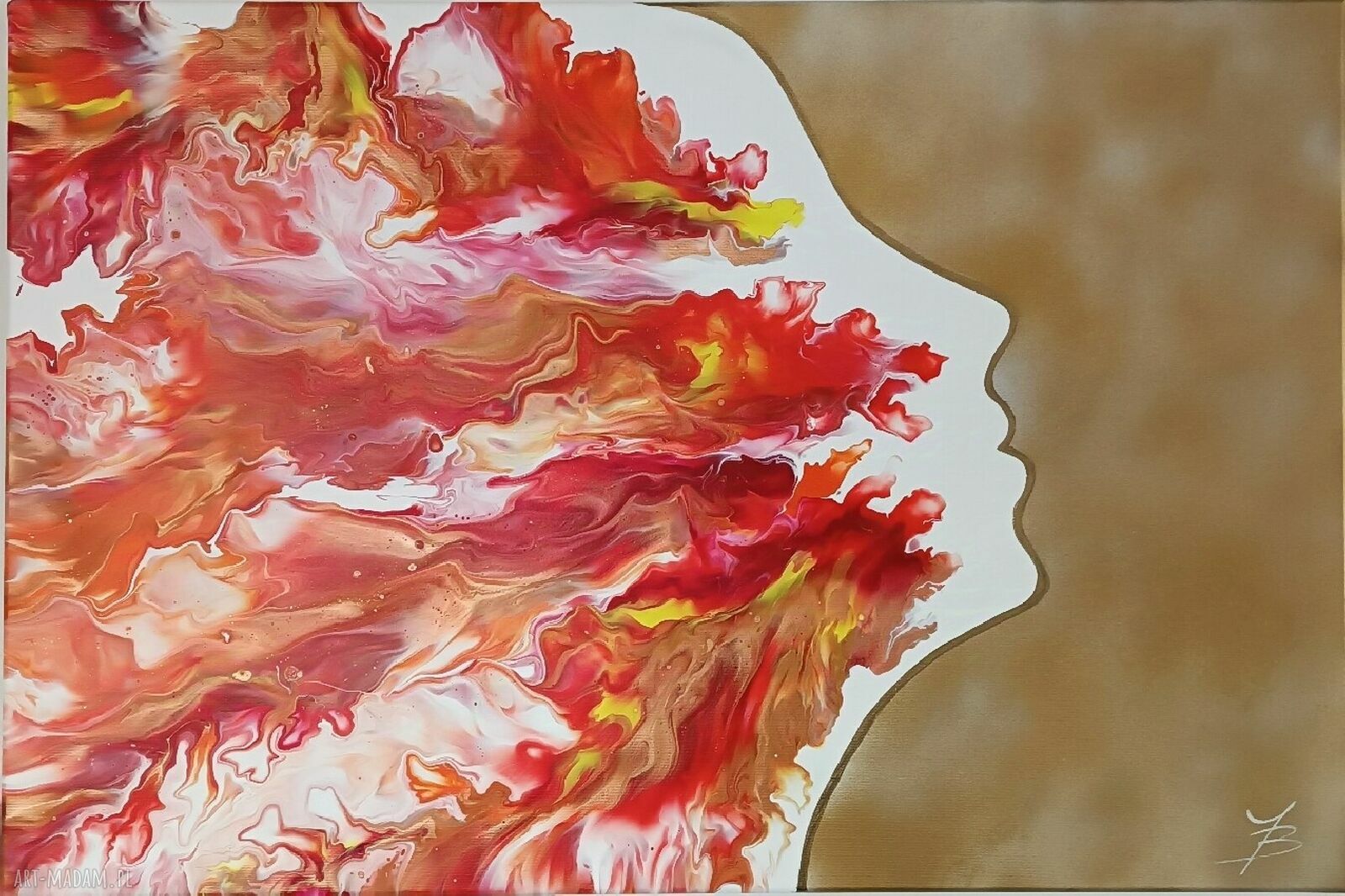 WIND OF CHANGE 60x90 - ręcznie malowany obraz abstrakcyjny