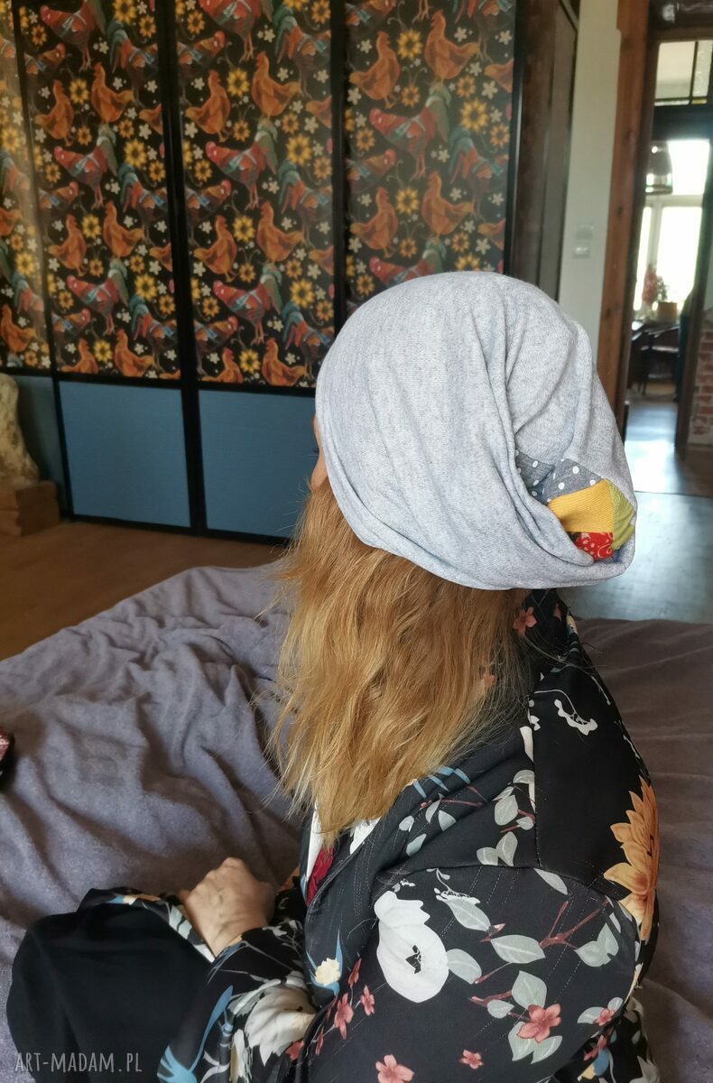 Czapka wiosenna Boho Box A1 na podszewce - uniwersalna