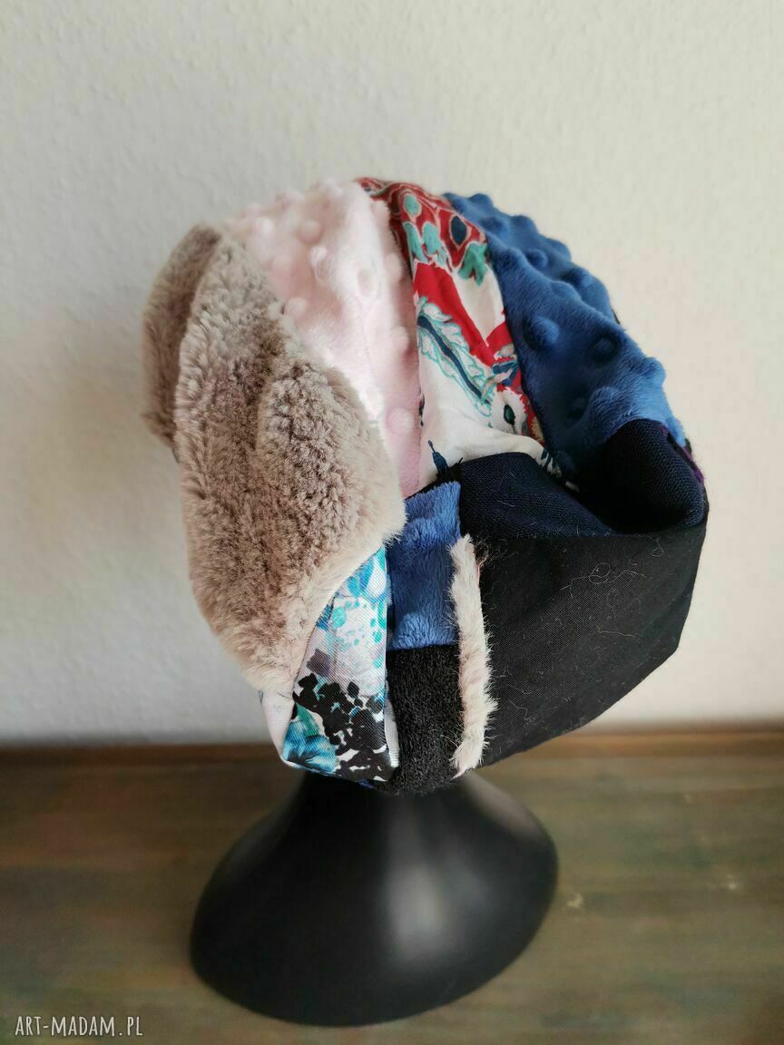 Czapka wiosenna Smerfetka Ruda Klara - rozmiar uniwersalny, rozciągliwa dzianina na podszewce