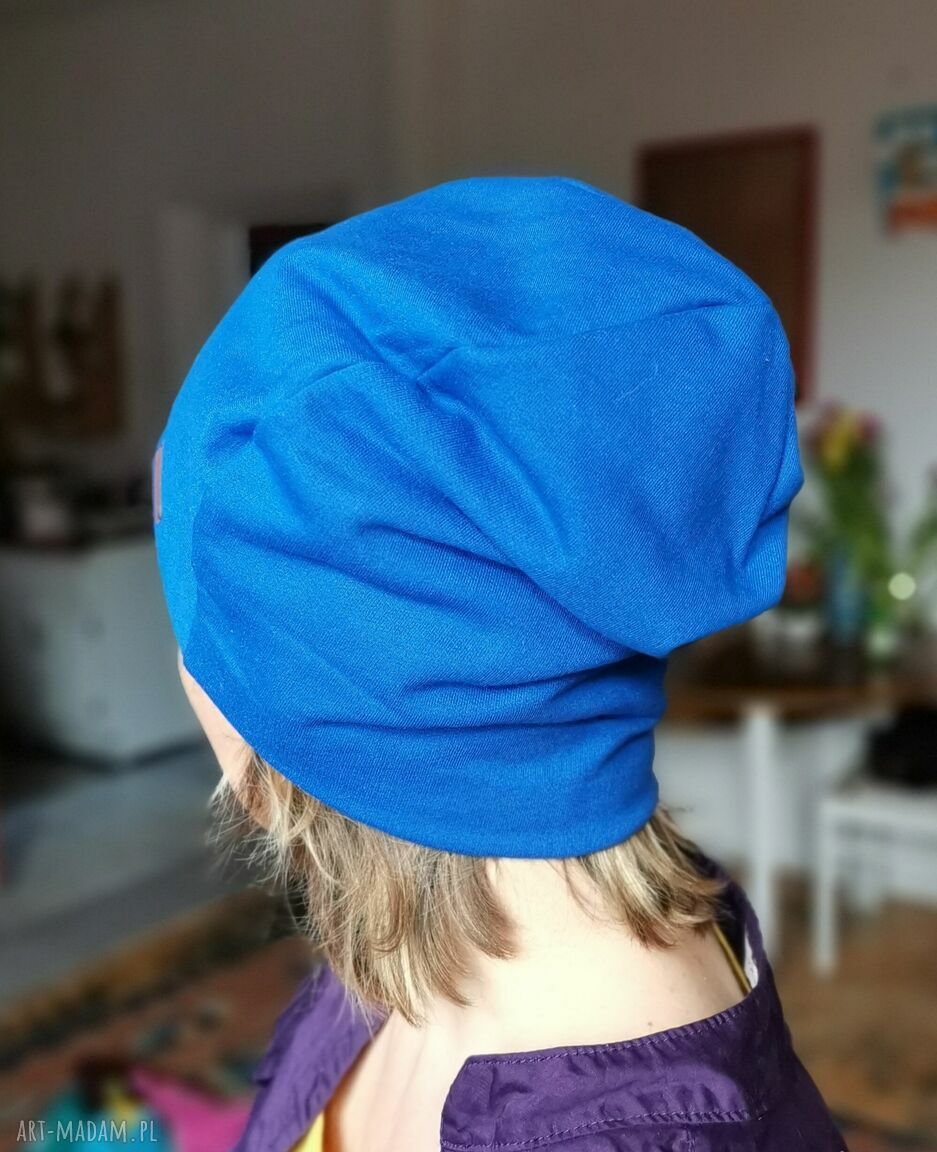 Czapka wiosenna handmade unisex na podszewce - rozmiar uniwersalny