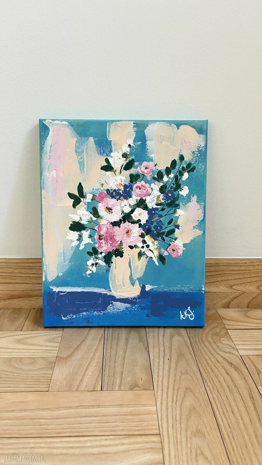 Wiosenny bukiet - obraz akrylowy na płótnie 24 x 30 cm (Misty Art Studio)