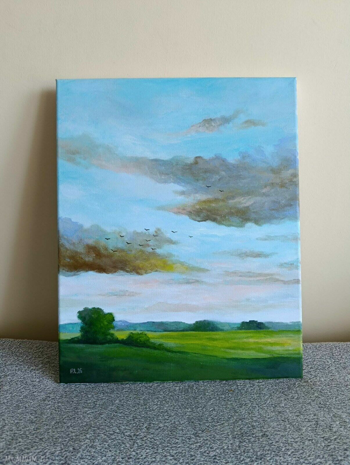 Wiosenny poranek - obraz akrylowy na płótnie 50x40 cm