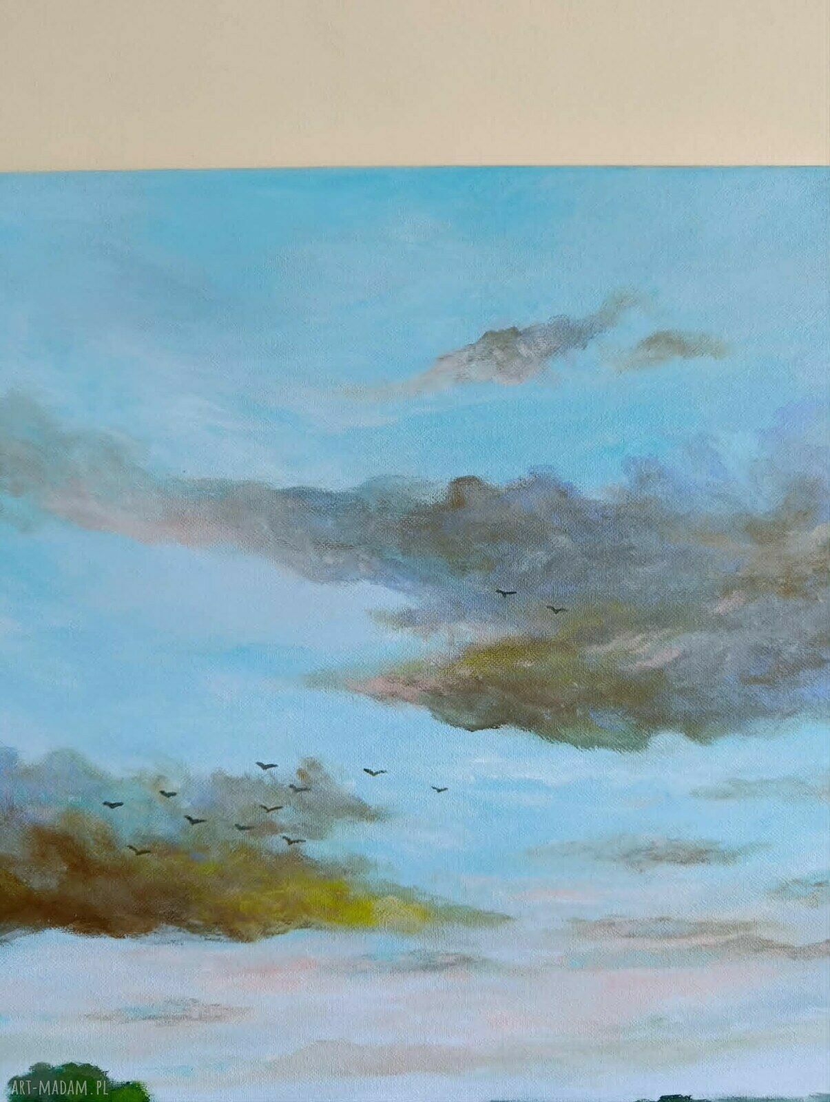 Wiosenny poranek - obraz akrylowy na płótnie 50x40 cm