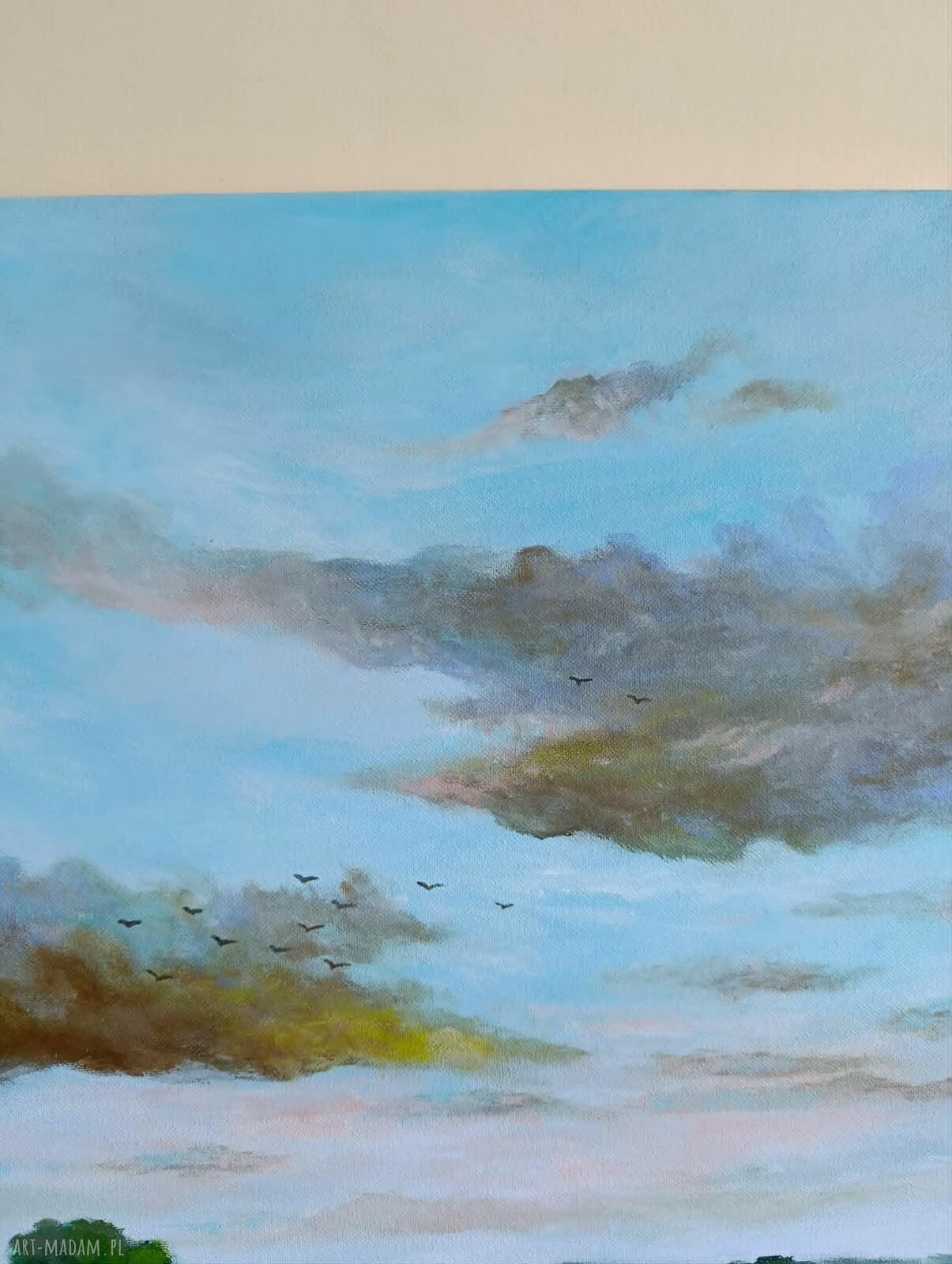Wiosenny Poranek - obraz akrylowy na płótnie 50 x 40 cm