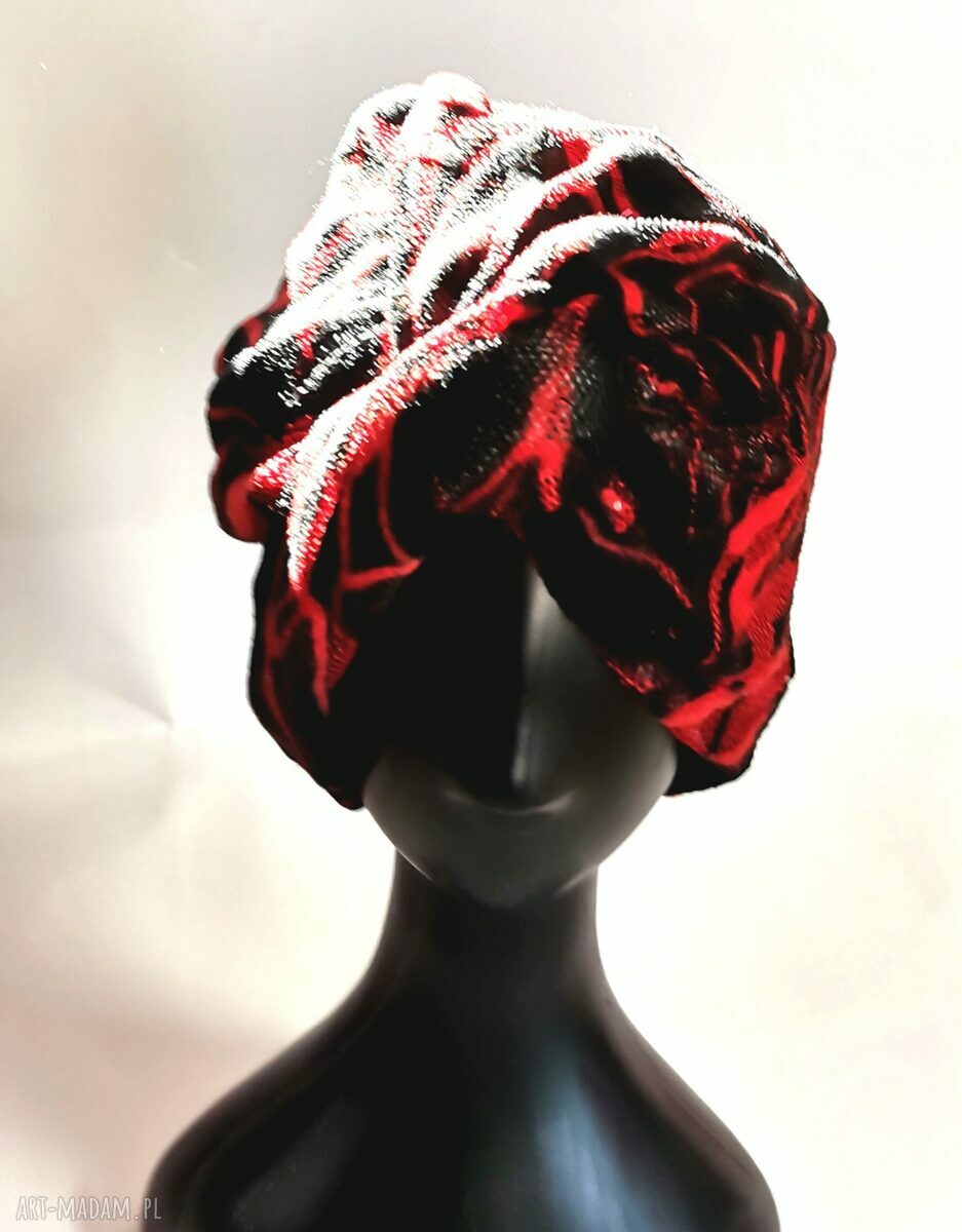 Turban wiosenny siateczkowy etno boho - rozmiar uniwersalny