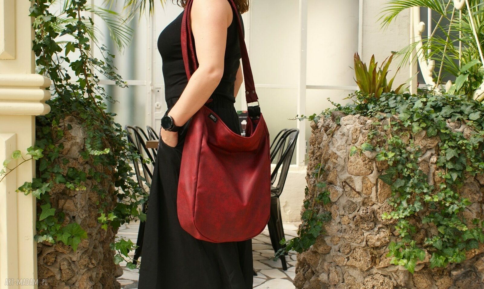 Iks worek bordo hand made