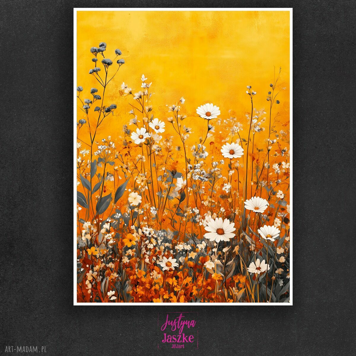 Wiosna Łąka nr 3 - zestaw 9 grafik 13x18 cm - grafiki roślinne