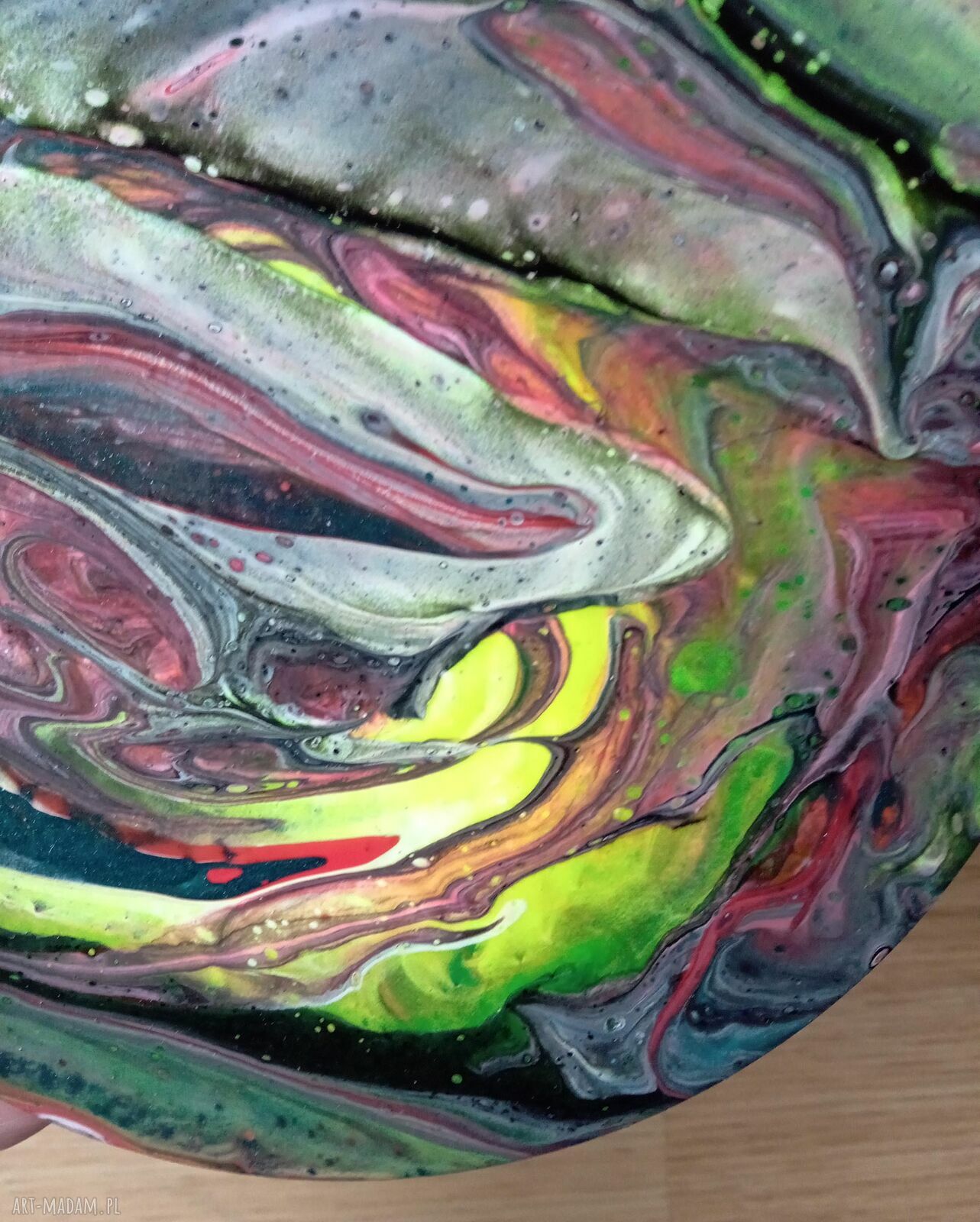 Wir Kolorów - unikalny magnes handmade na lodówkę 15 cm