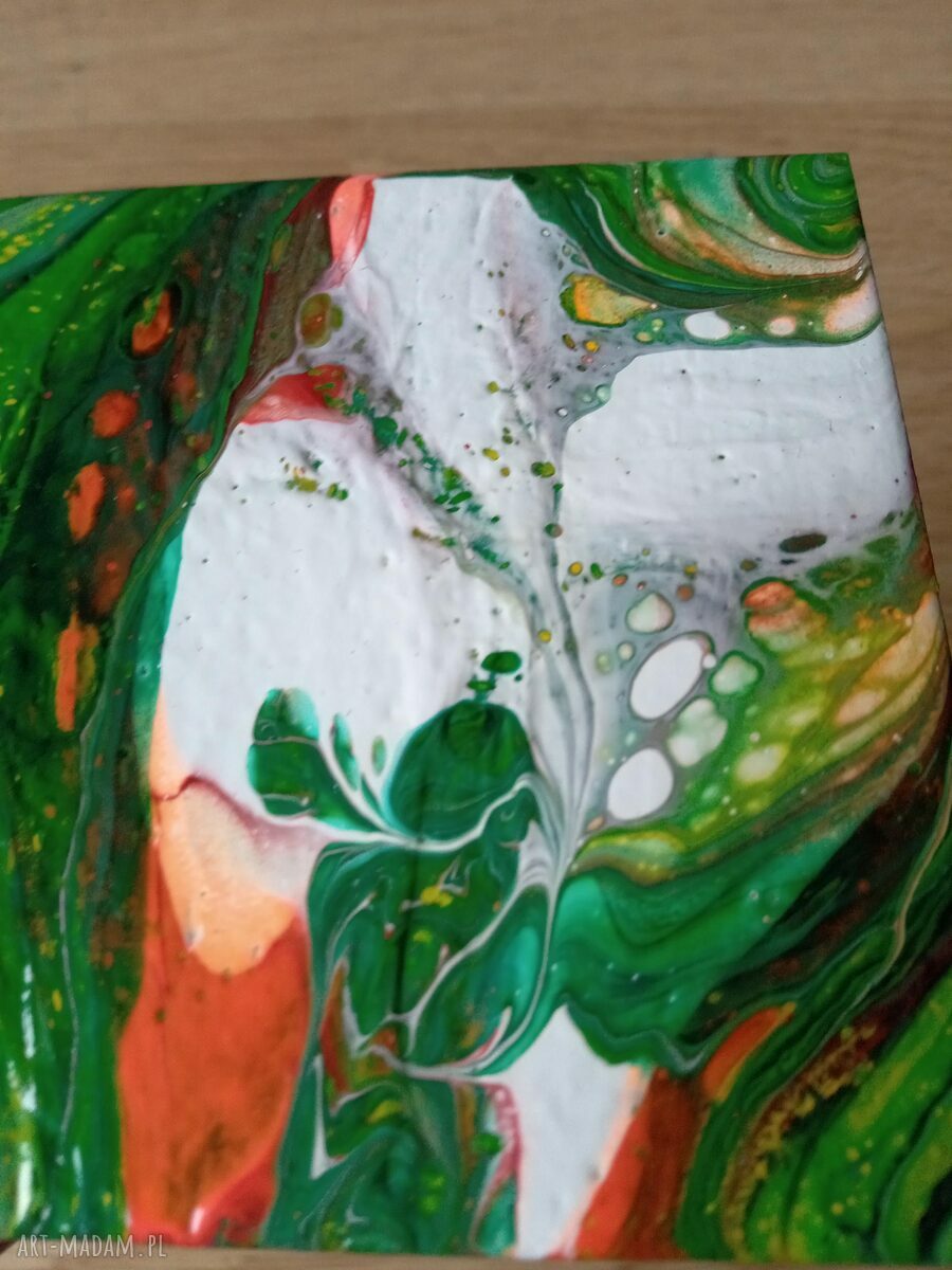 Wir Kolorów - unikalny magnes handmade na lodówkę 10x10 cm