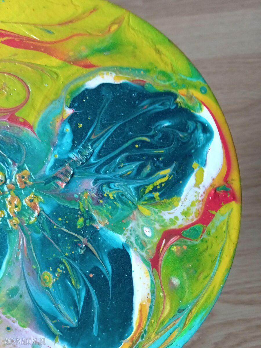 Wir Kolorów - ręcznie robiony magnes na lodówkę handmade