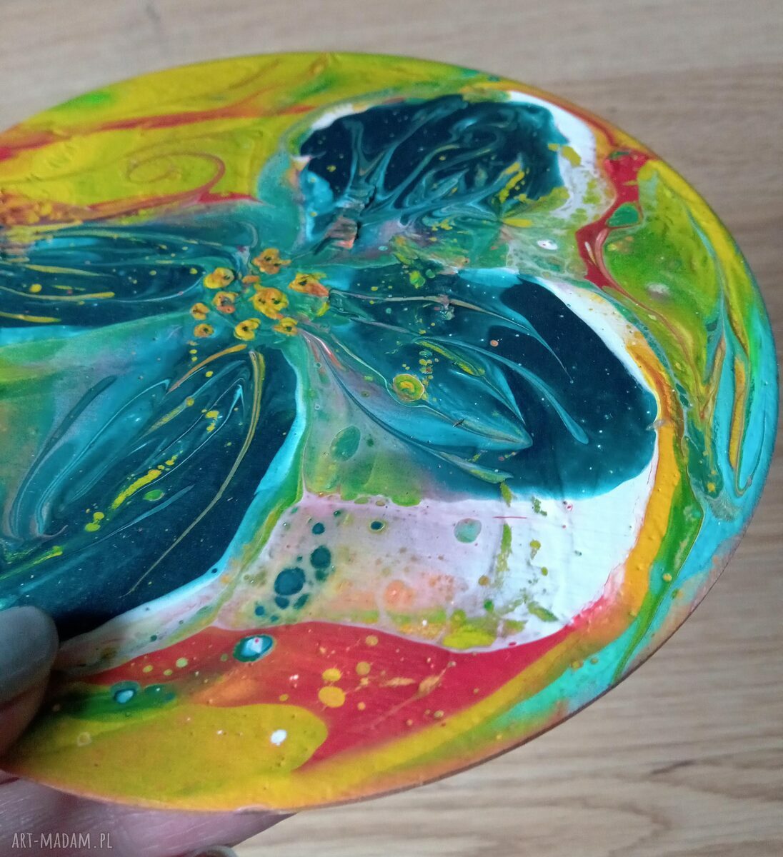 Wir Kolorów - ręcznie robiony magnes na lodówkę handmade