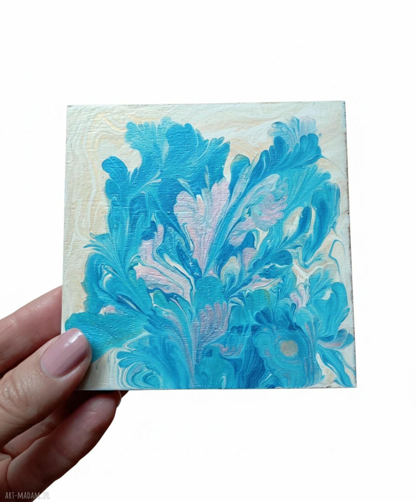 Wir Kolorów - unikalny magnes handmade na lodówkę 10 x 10 cm