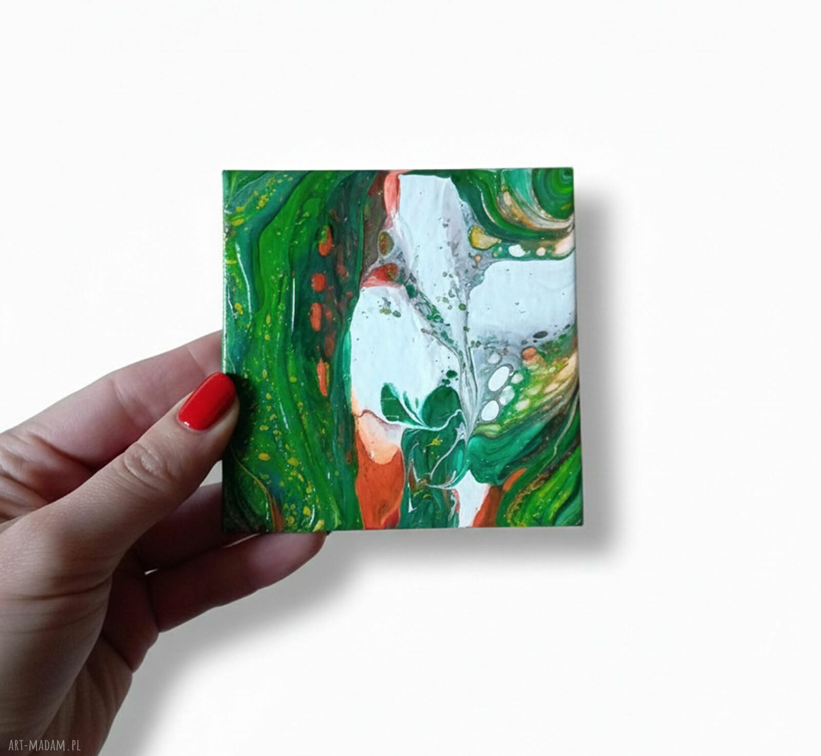 Wir Kolorów - unikalny magnes handmade na lodówkę 10x10 cm