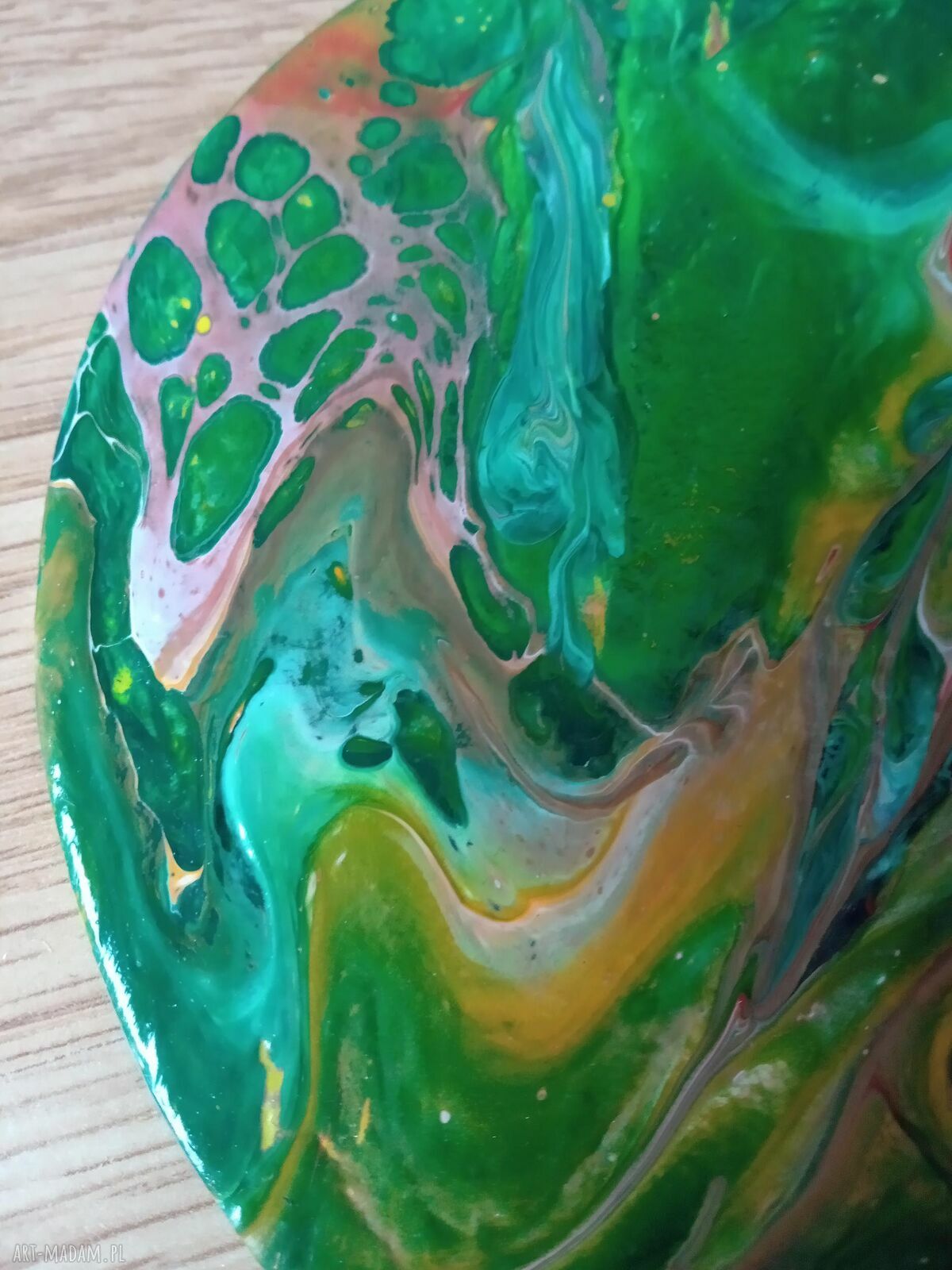 Wir Kolorów - ręcznie robiony magnes handmade na lodówkę 15 cm