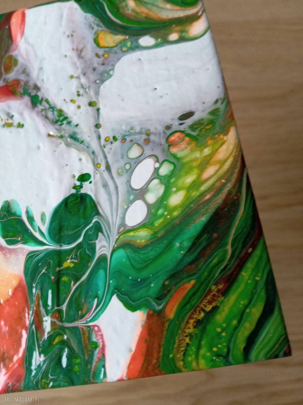 Wir Kolorów - unikalny magnes handmade na lodówkę 10x10 cm