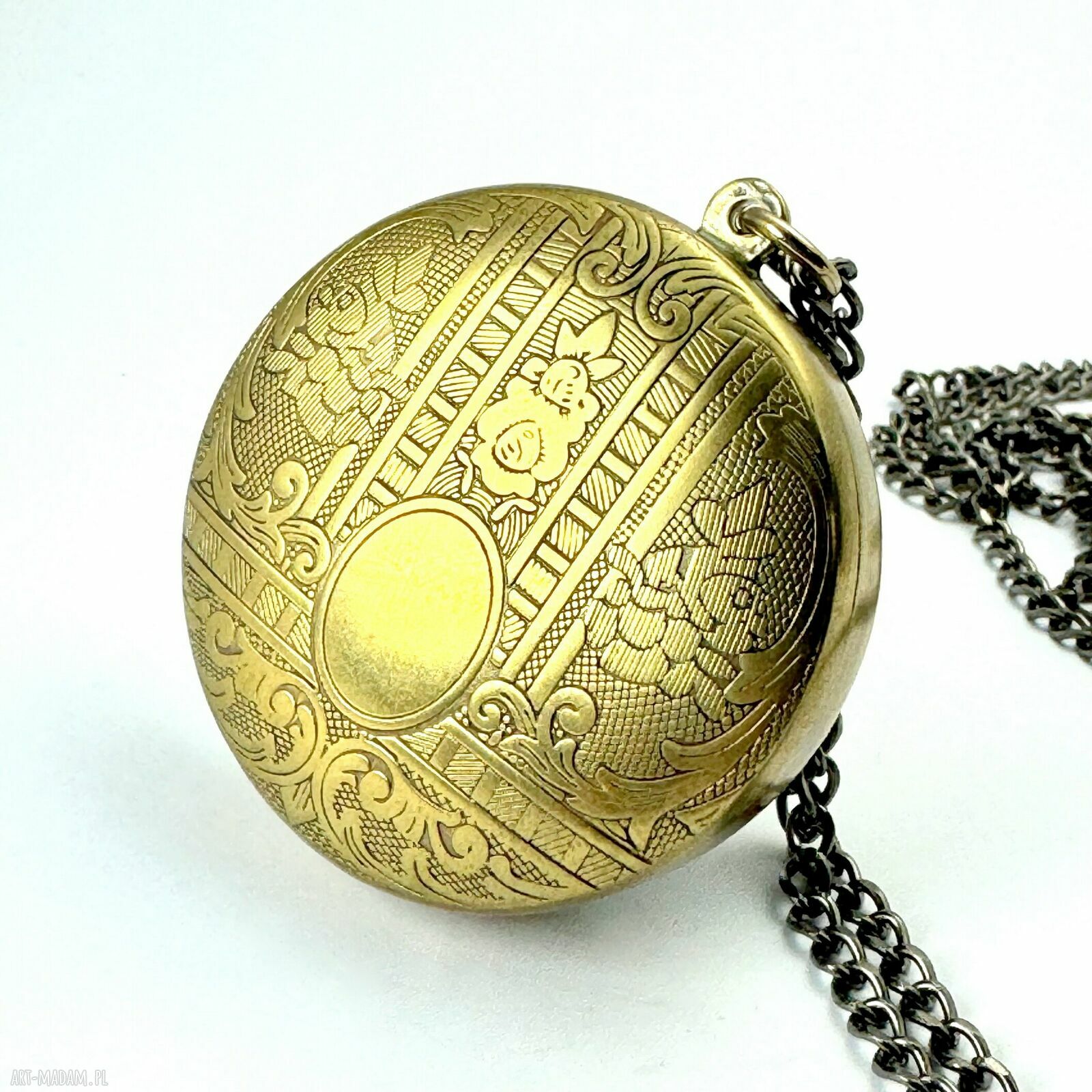 Wisior Dragon Green Beast - unikat ze starego mechanizmu zegarka i żywicy