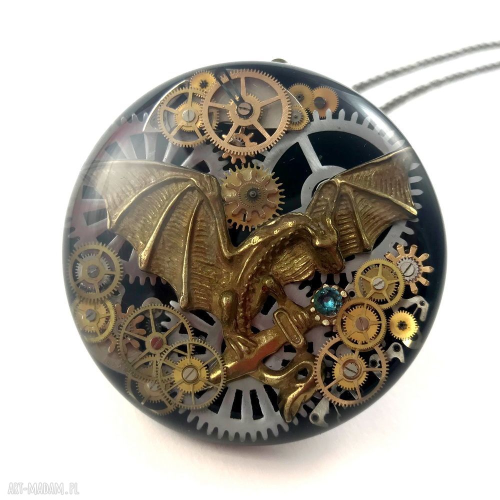 Wisior Dragon XVI - 3D Black Sky