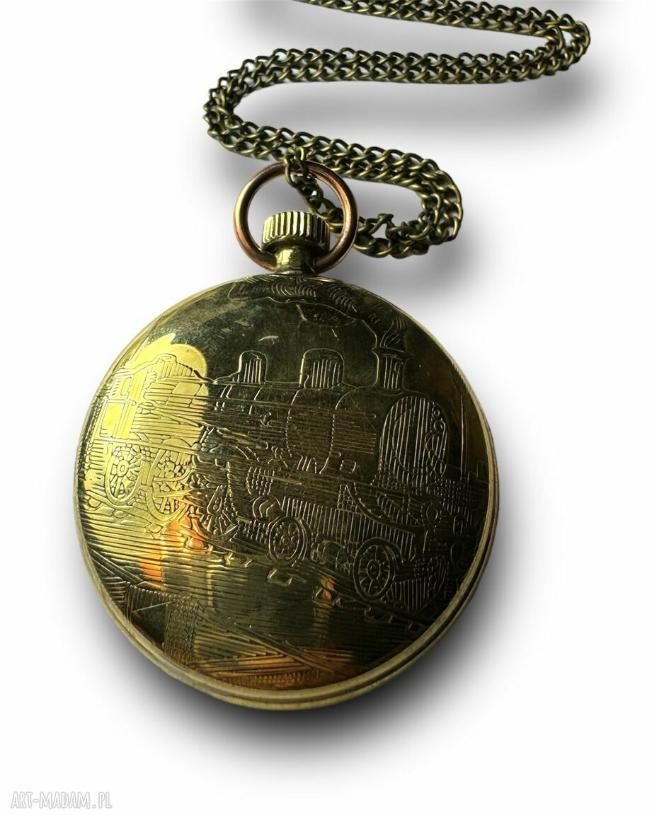 Wisior gun in red (old base) - steampunkowy naszyjnik z trybikami
