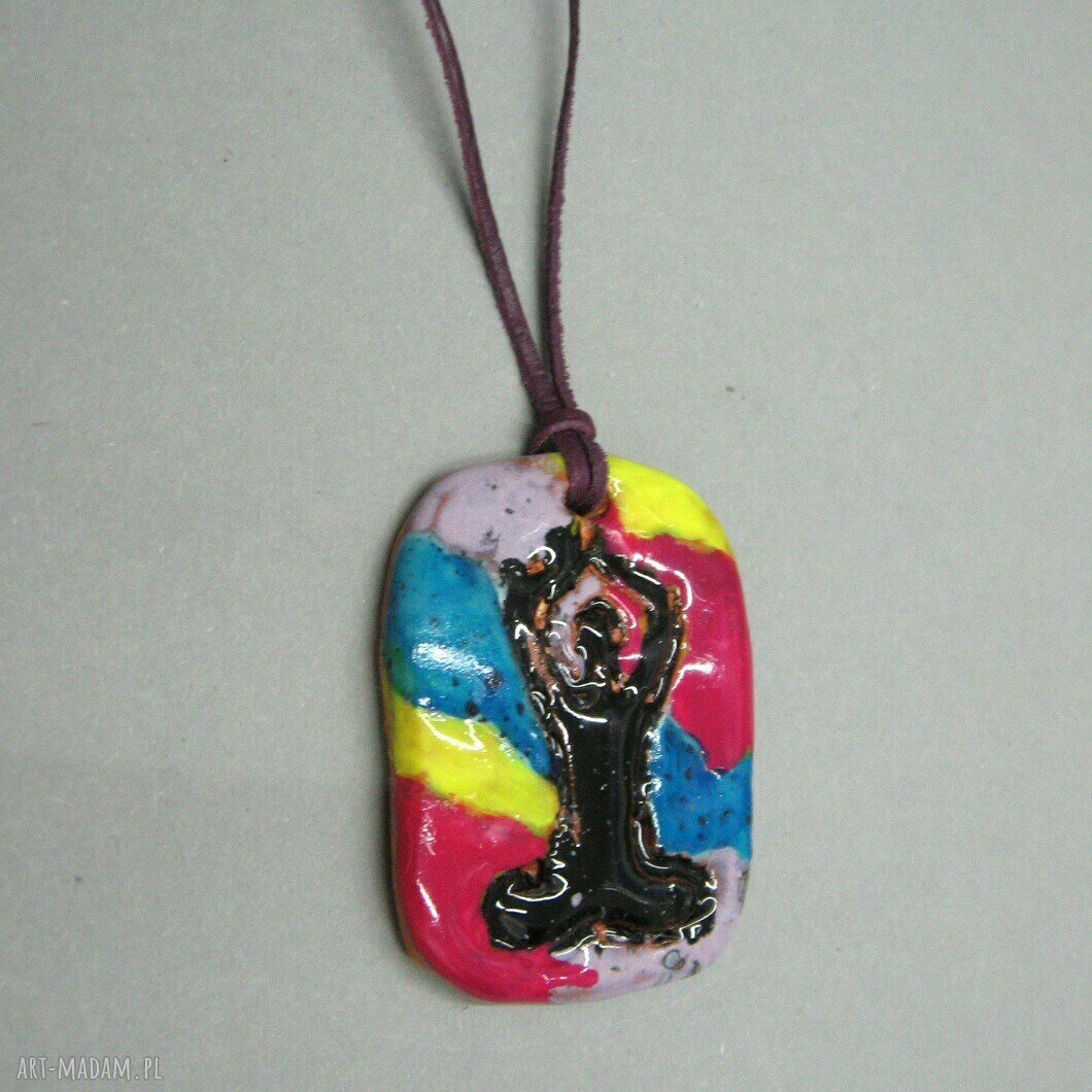Wisior Medytacja - ręcznie robiony ceramiczny pendant Santin