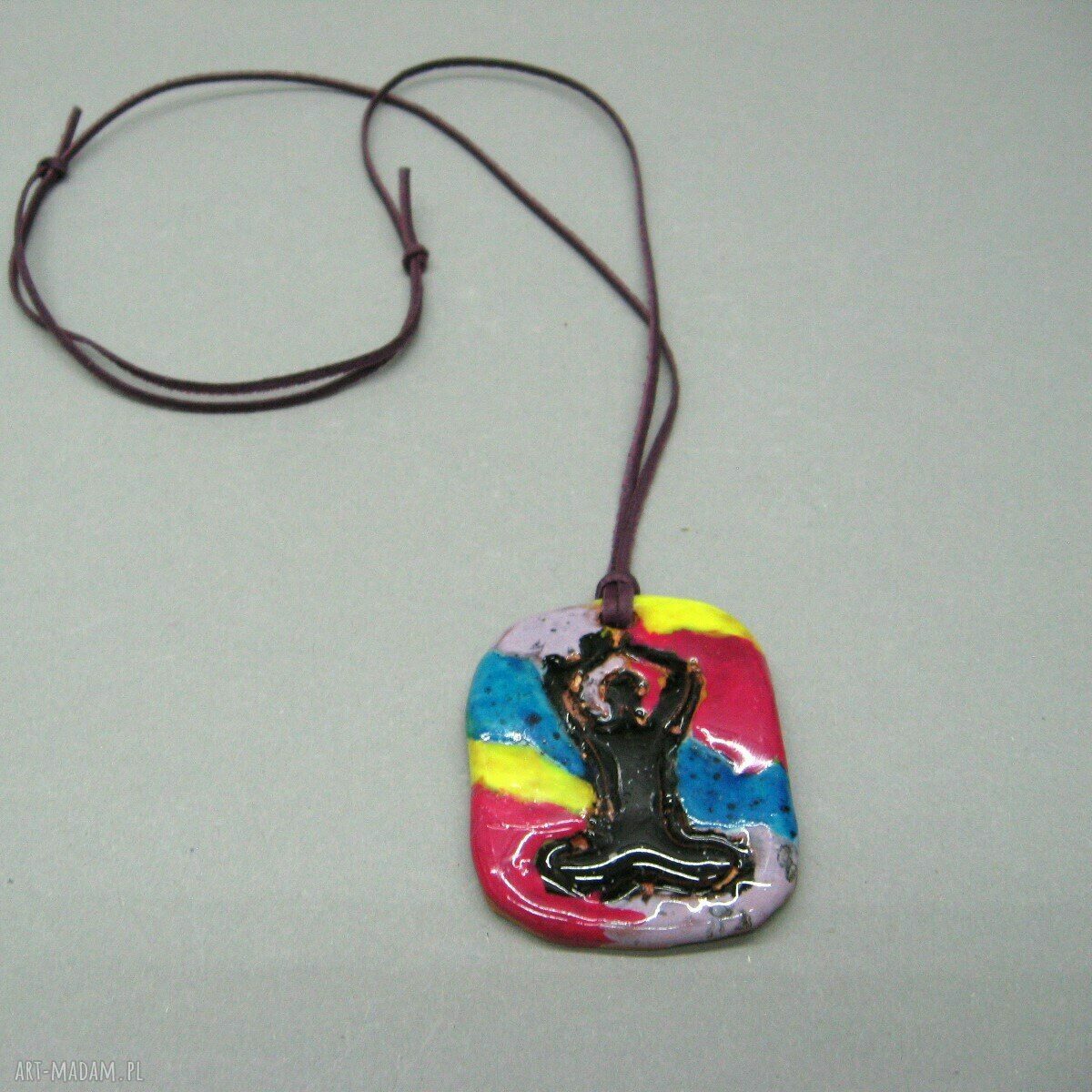 Wisior Medytacja - ręcznie robiony ceramiczny pendant Santin