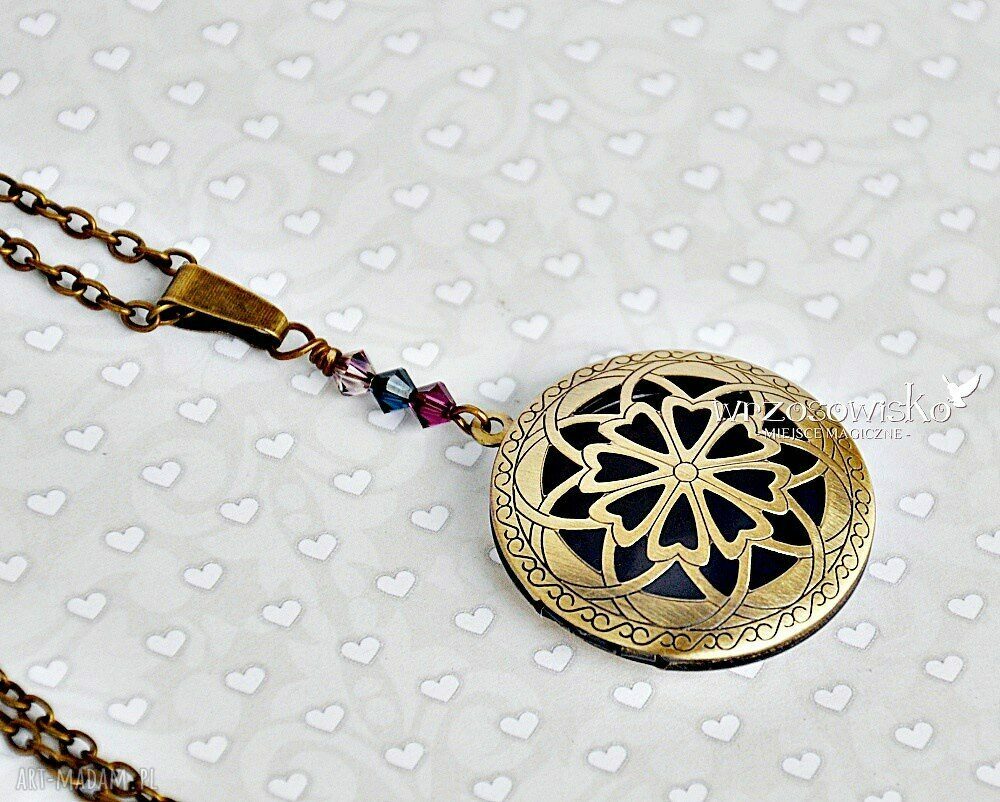 Sekretnik ze Swarovskim hand made