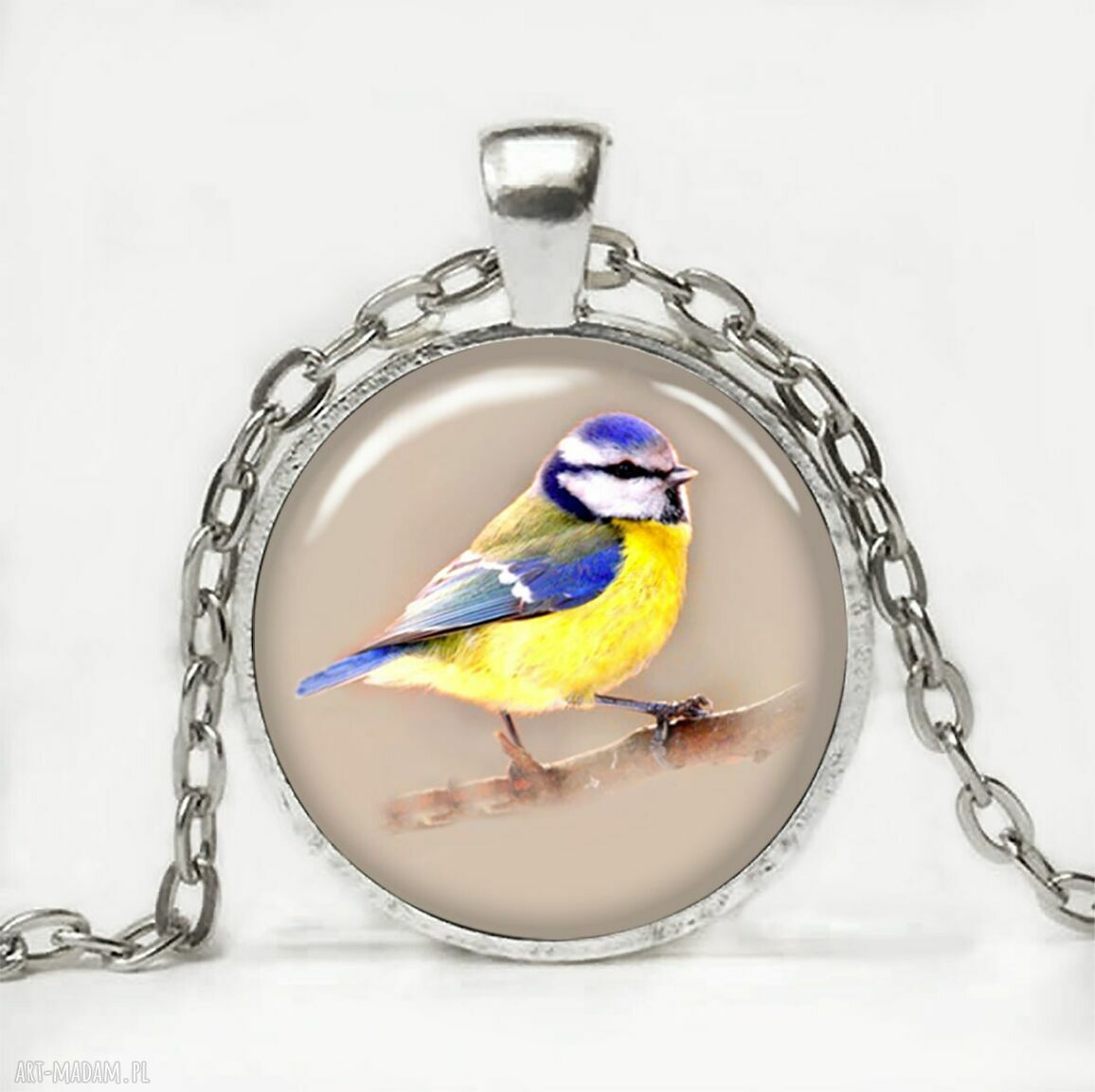 Wisiorek Sikorka dla Pani Edyty - personalizowany handmade