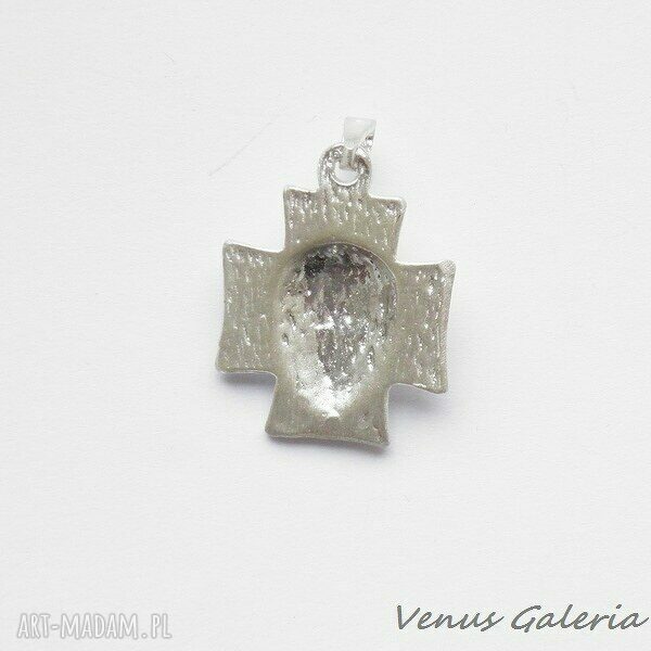 Wisiorek srebrny - Cross II white