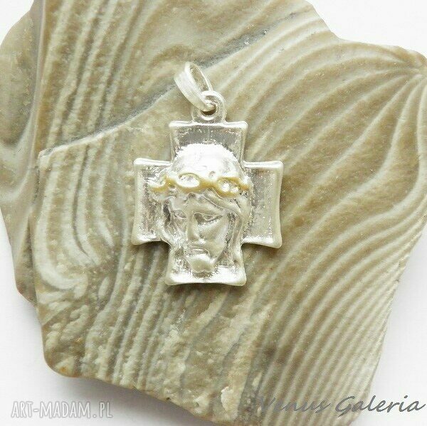 Wisiorek srebrny - Cross II white