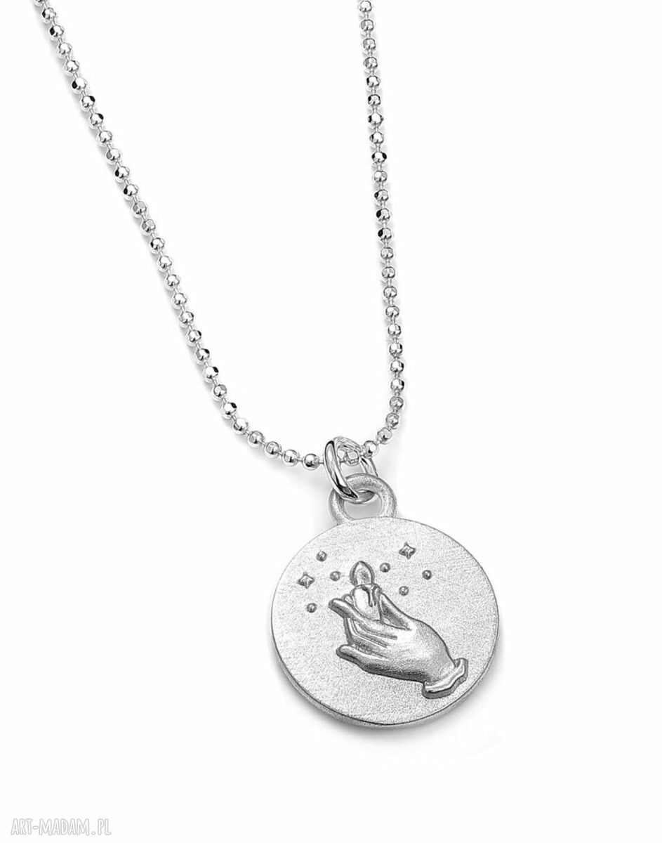 Wisiorek z Żywiołem Ognia ze Srebra 925 - dwustronny amulet