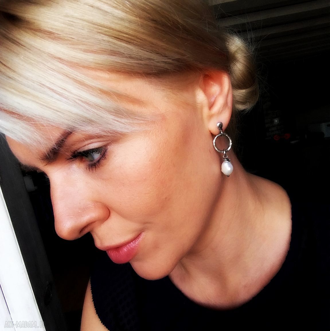 kolczyki: Kolczyki z perłami srebro 925. handmade