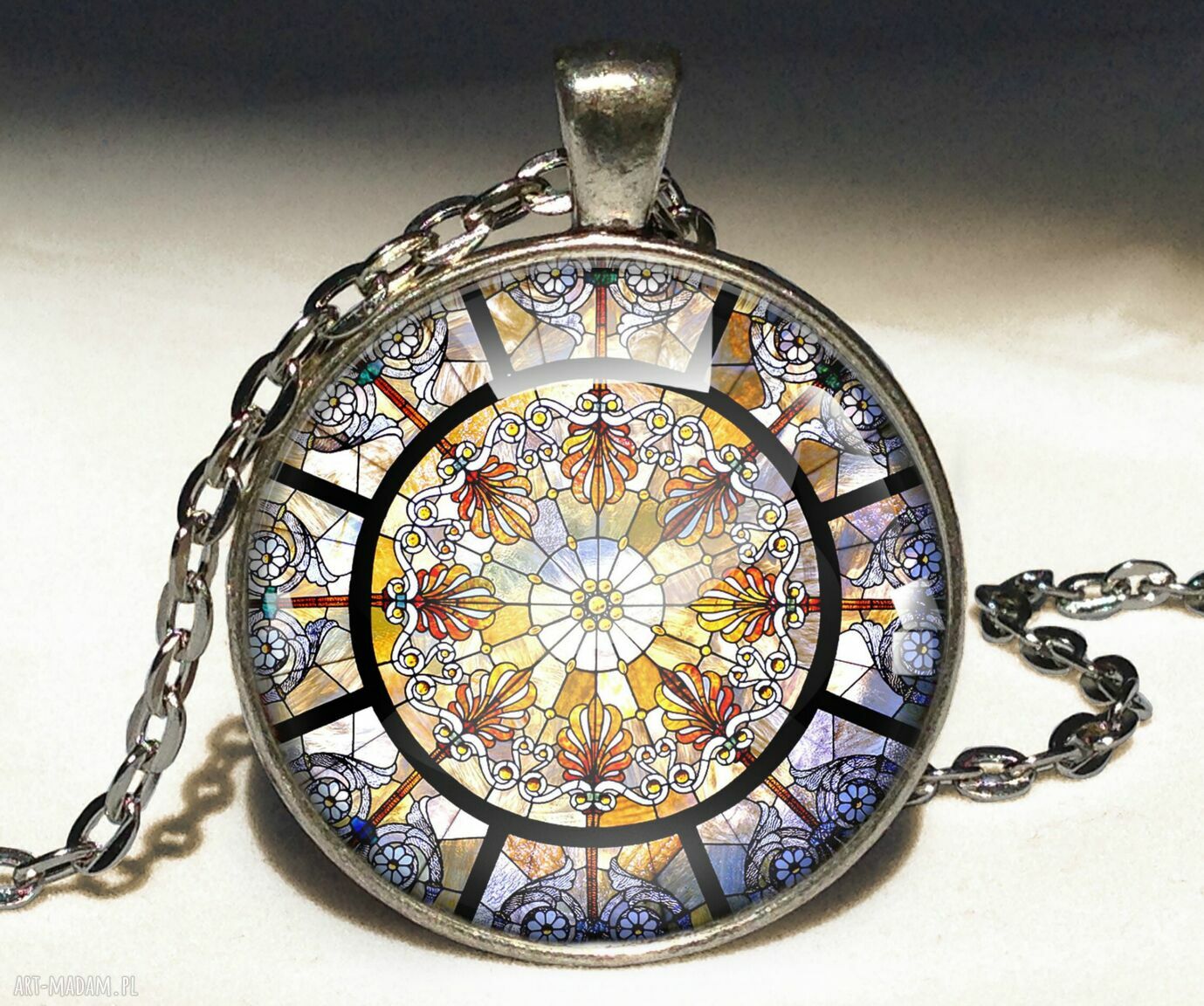 kolczyki: Witraż Kolczyki sztyfty hand made