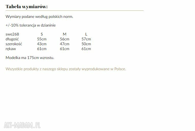 Różowy sweter SWE268 MKM wkładany przez głowę z bufiastymi rękawami