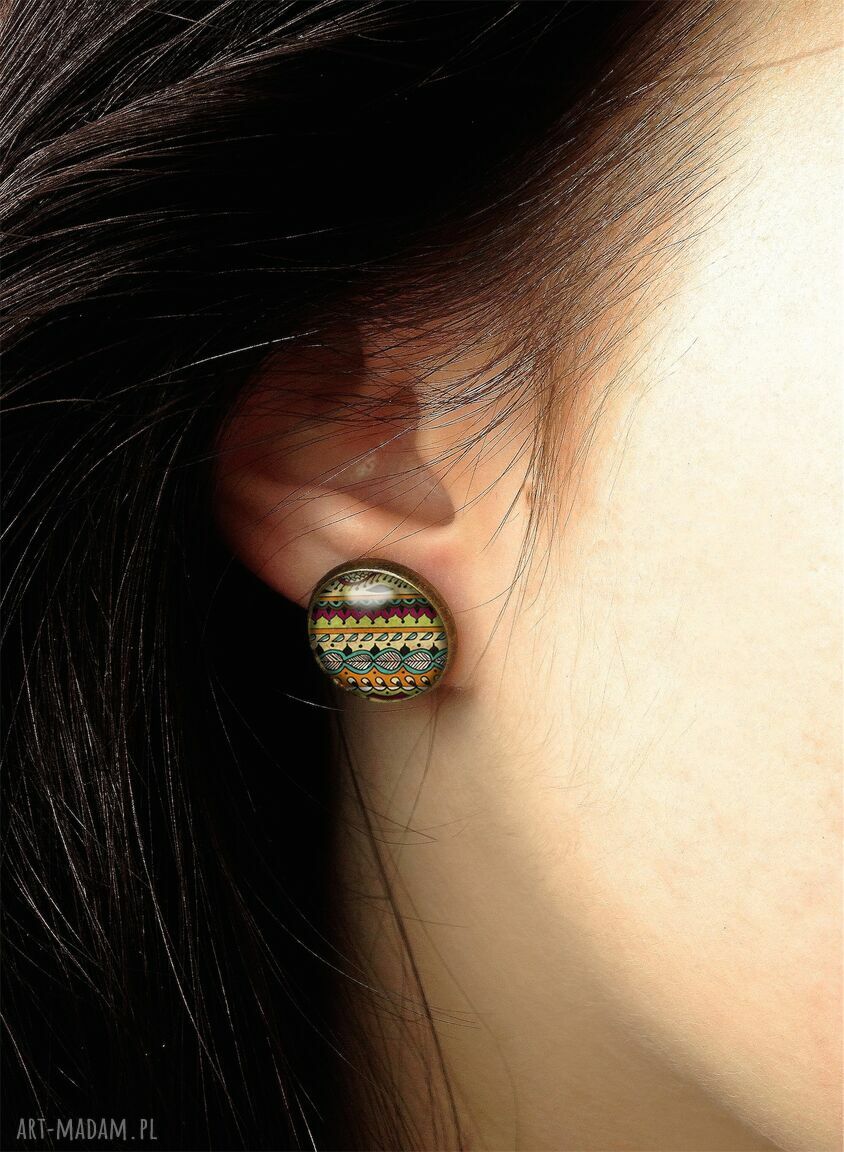 kolczyki: Drzewo Gondoru II kolczyki sztyfty Ręcznie robione