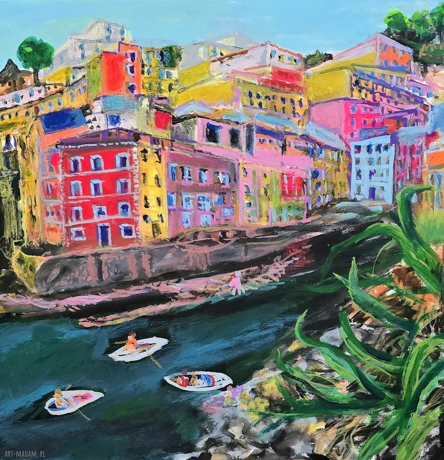 Obraz akrylowy Włochy Liguria Riomaggiore 50x50 na płótnie