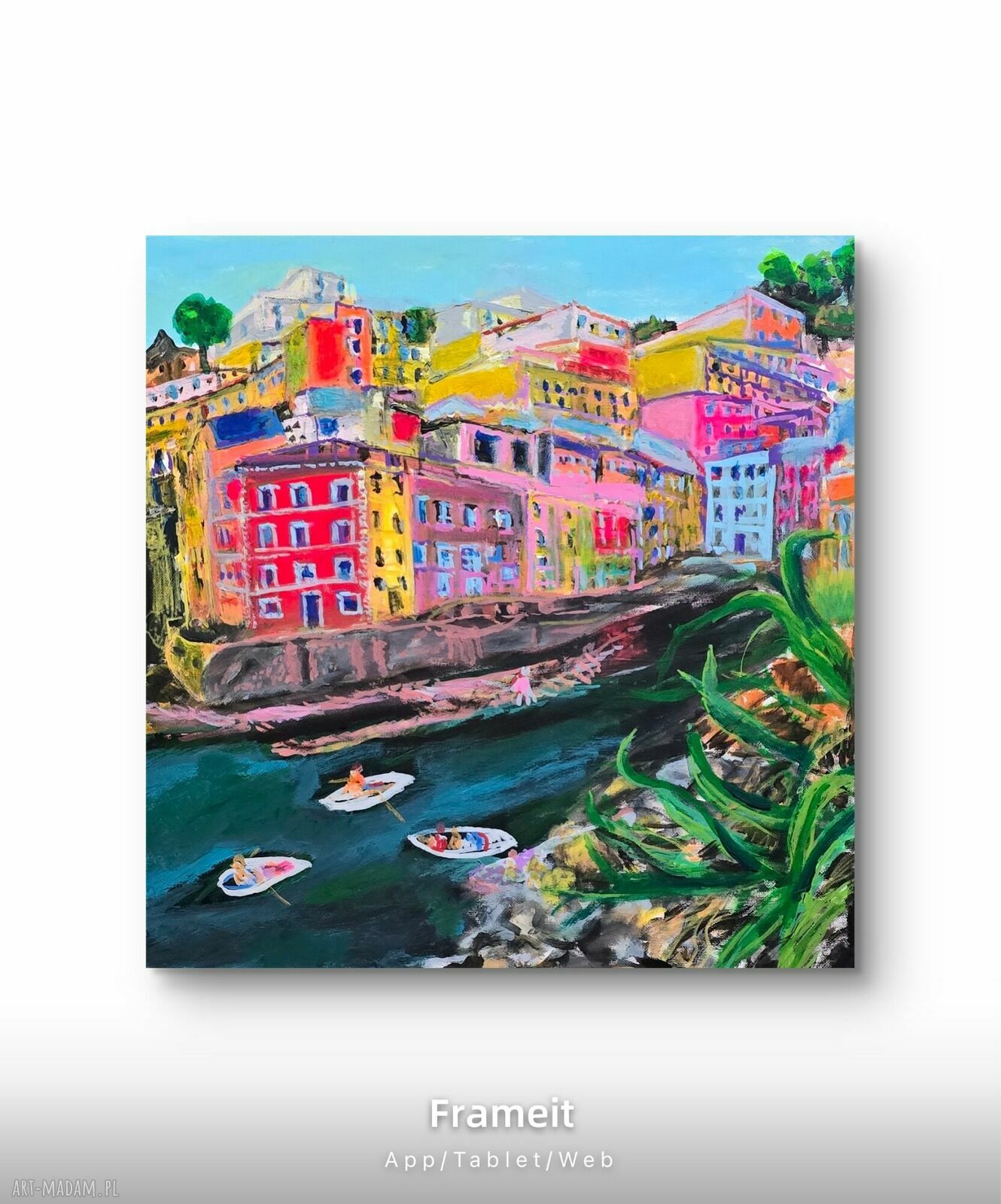 Obraz akrylowy Włochy Liguria Riomaggiore 50x50 na płótnie