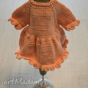 ubranko dla lalki misia 40 cm - miś, sukienka buciki, lalka