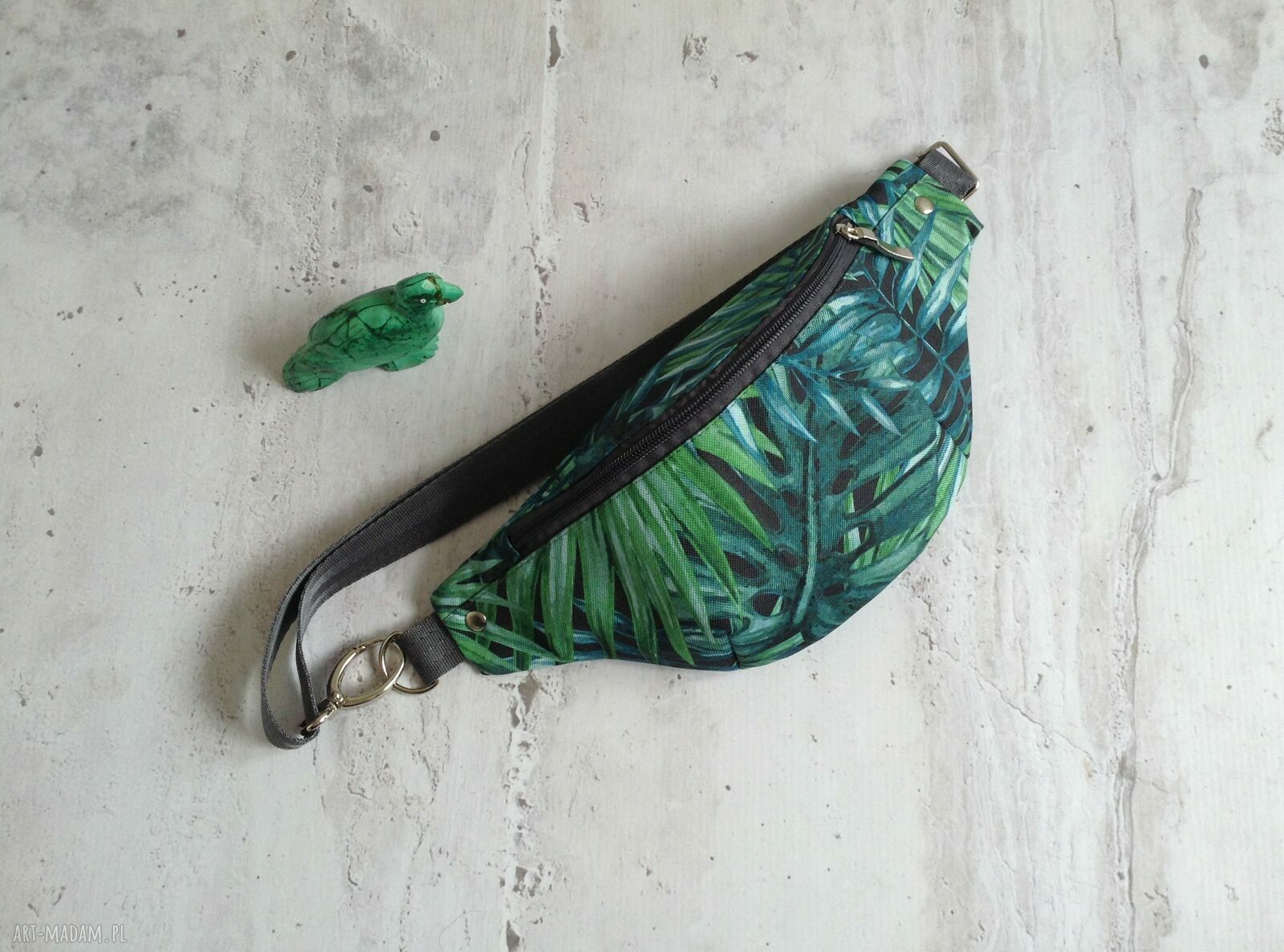 Wodoodporna nerka/saszetka L z motywem palm