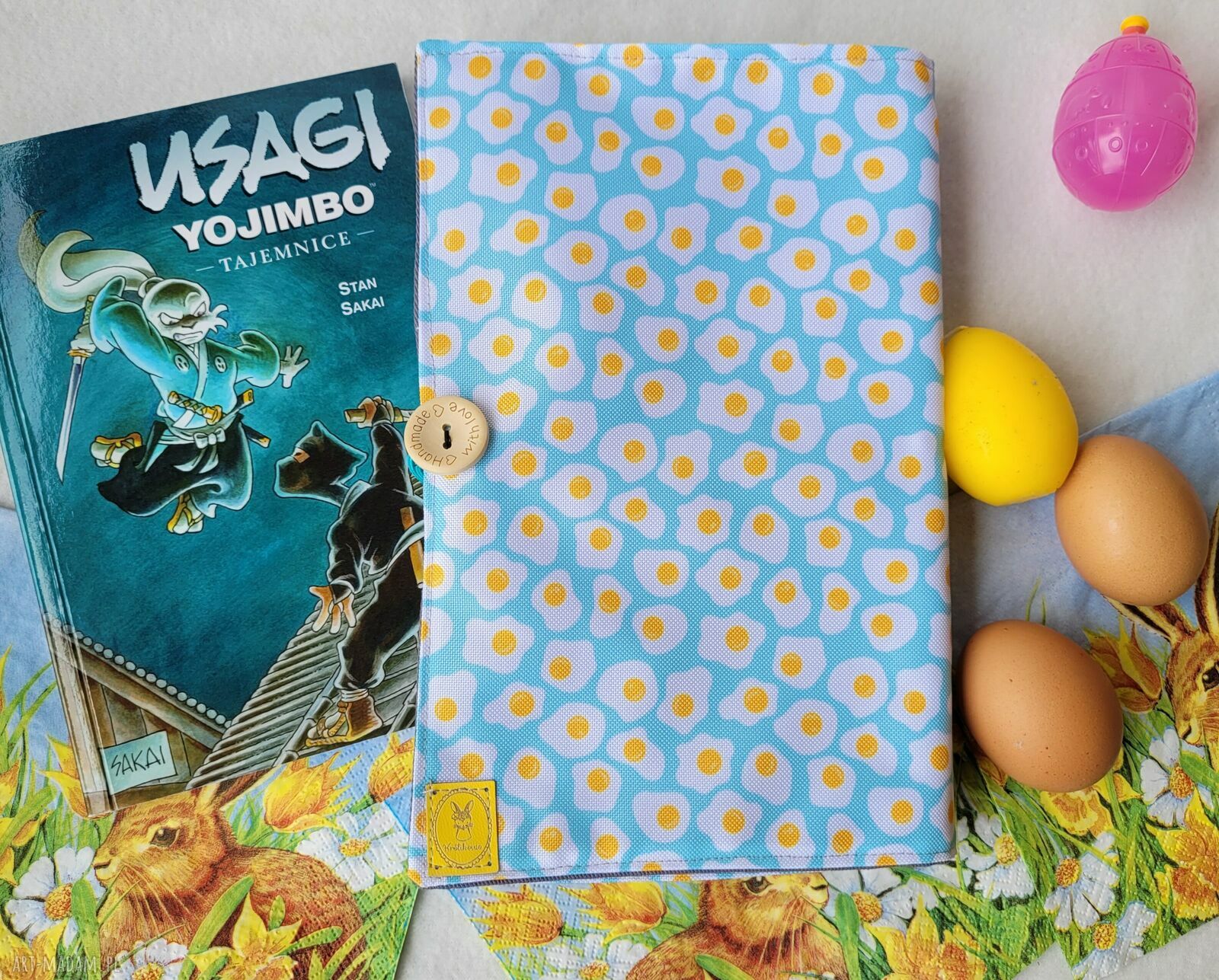 Wodoodporne etui na książkę i notes - Wielkanoc: Jajka