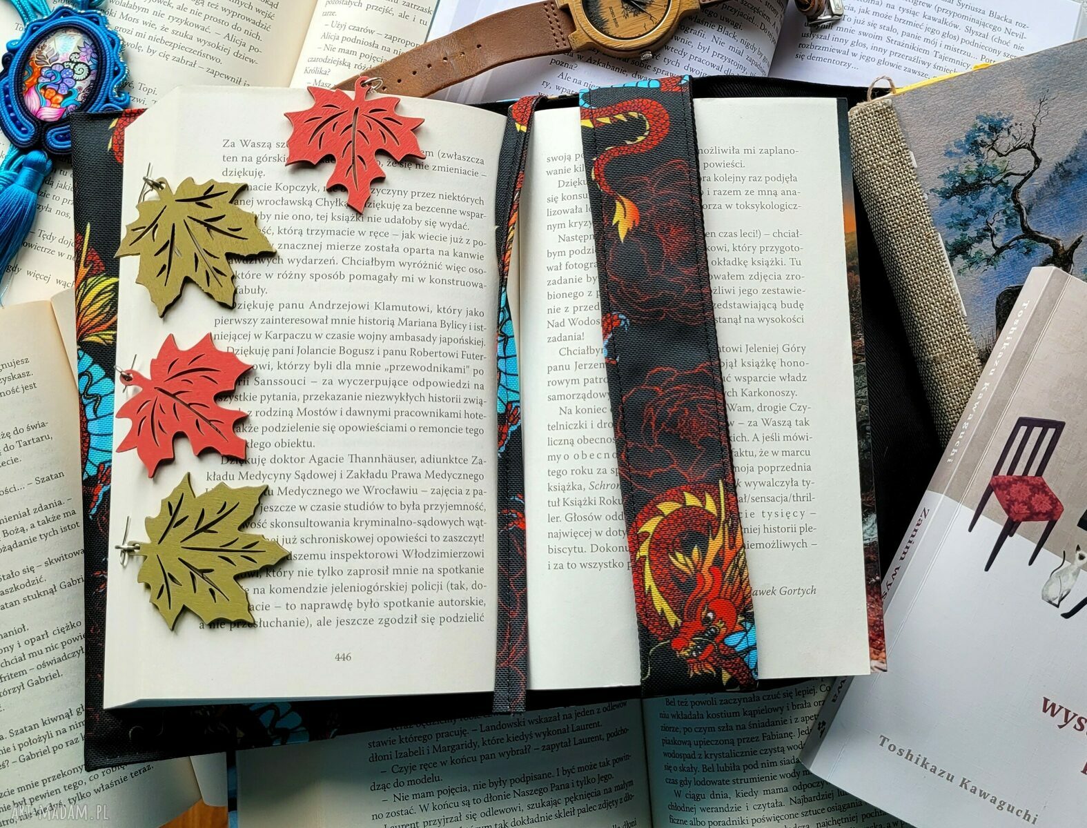 Wodoodporne etui na książkę i notes ogniste smoki Królikowo