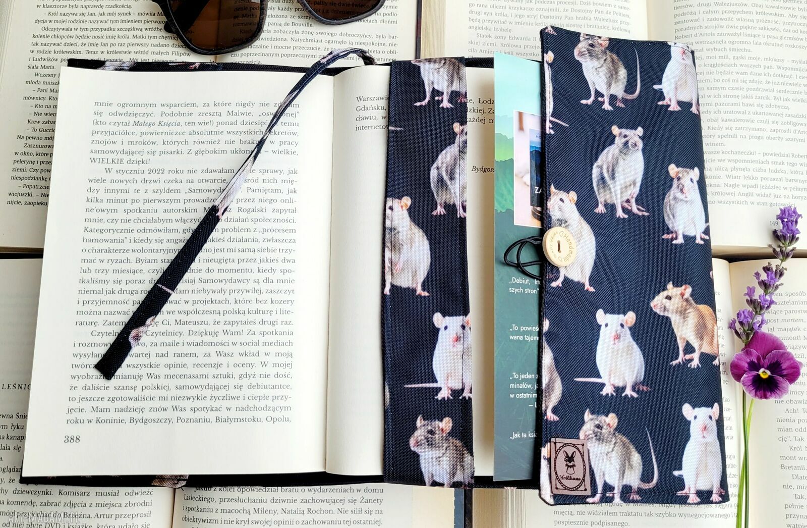 Wodoodporne etui na książkę i notes szczurki